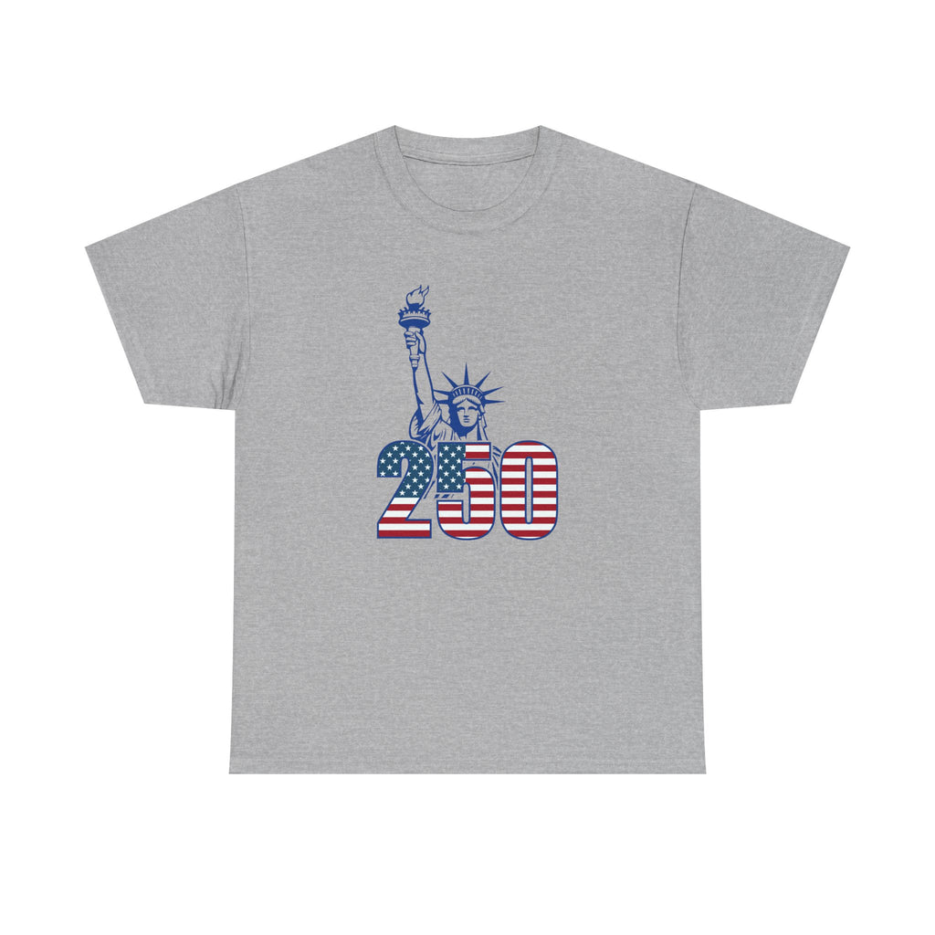 Statue of Liberty 250, Men's Patriotic July 4th Tee