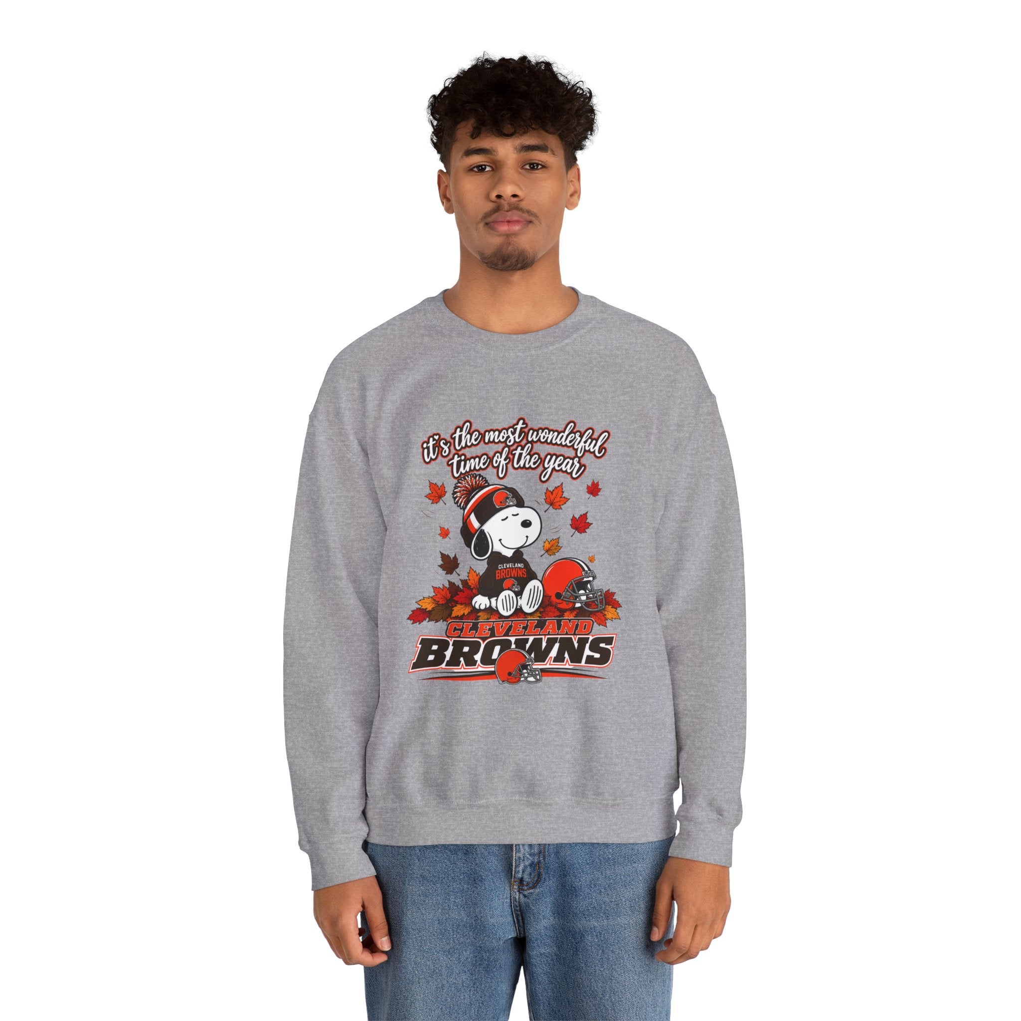 Cleveland Browns Fall Snoopy “It’s the Most Wonderful Time of the Year” Sweatshirt