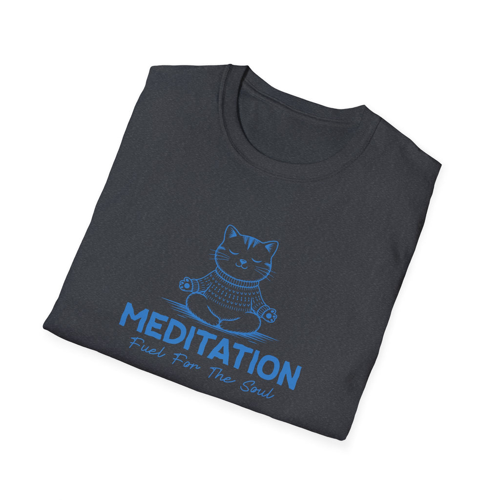 Cat Yoga Meditation T-Shirt — Cat Zen Tee for Mindfulness & Pet Lovers