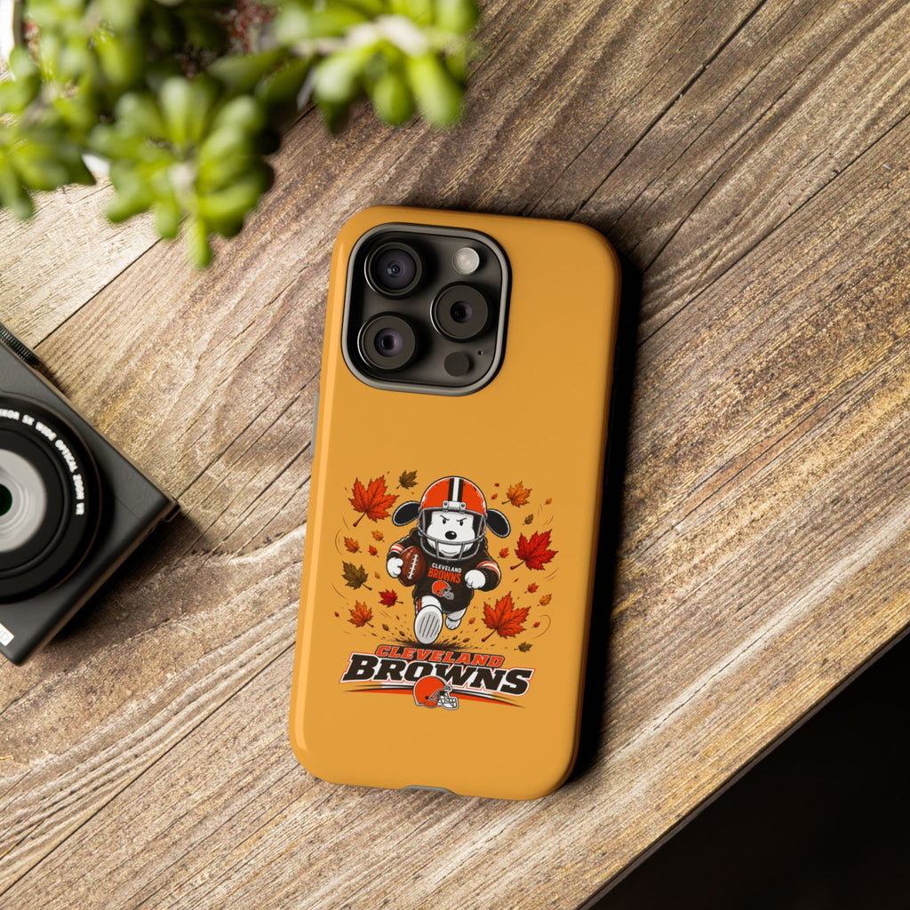 Cleveland Browns Fall Snoopy Touchdown Phone Case, 55 Sizes
