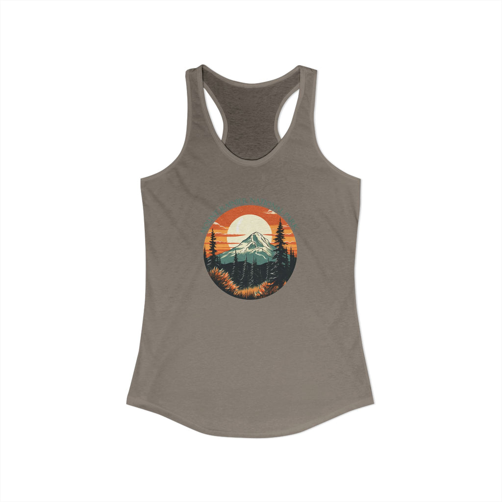 Mt Rainier,Women's Ideal Racerback Tank, 5 colors