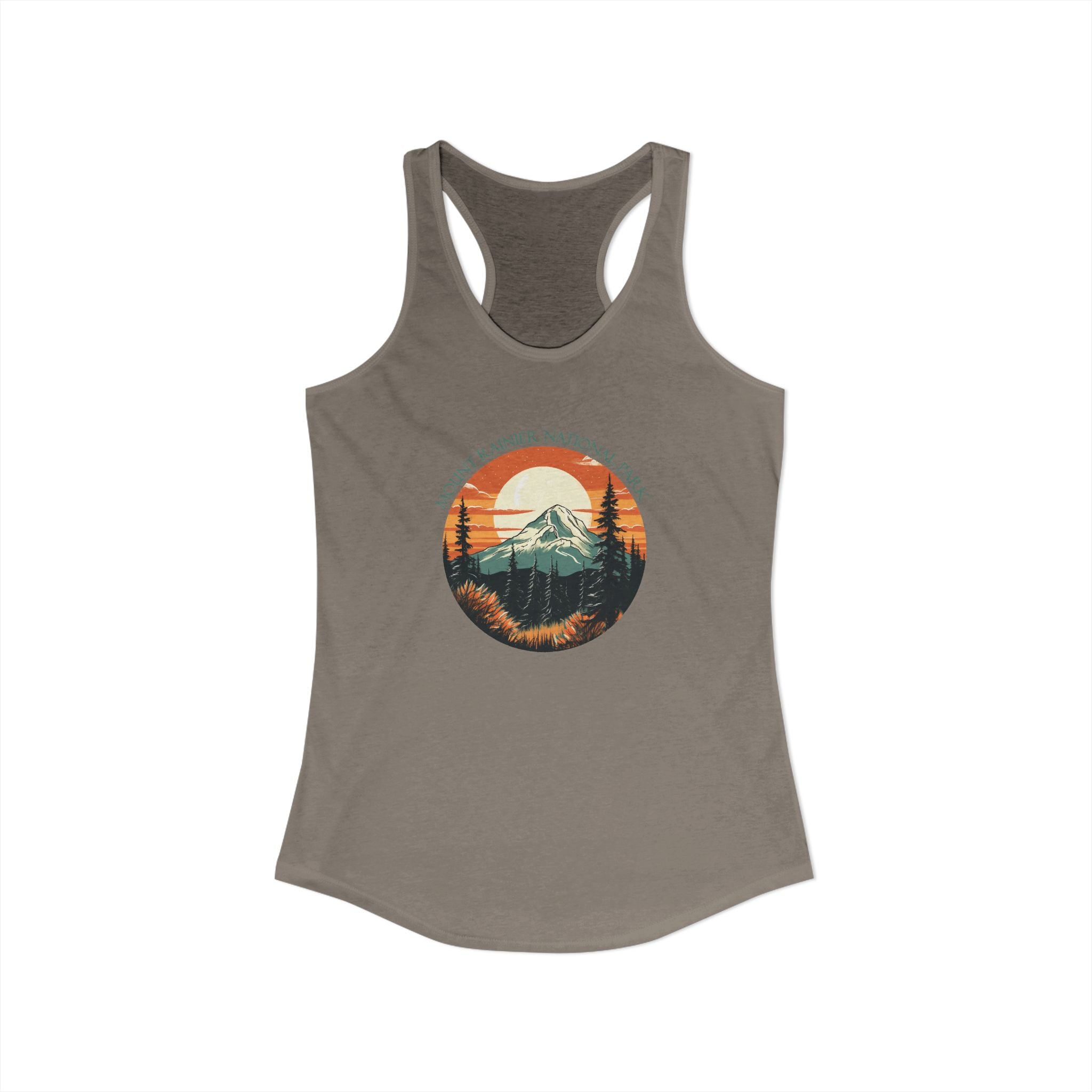 Mt Rainier,Women's Ideal Racerback Tank, 5 colors