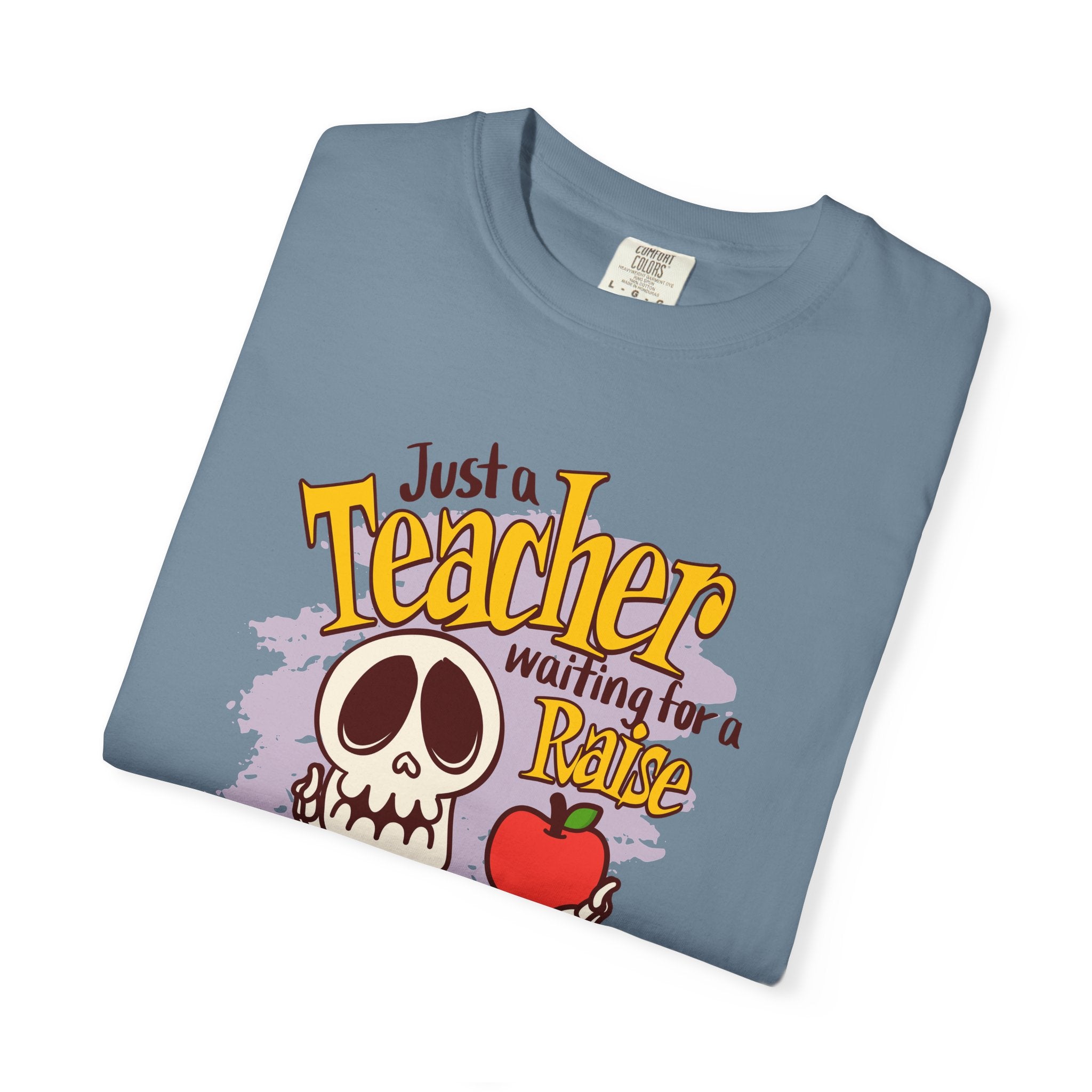 Just a Teacher Waiting for a Raise T-Shirt, Funny Teacher Halloween T-Shirt