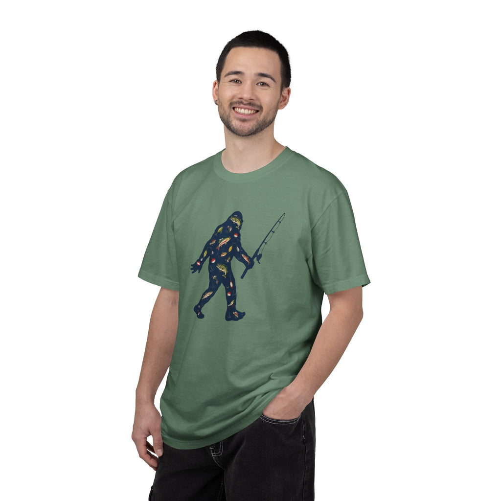 Bigfoot Fishing T-Shirt Father's Day Gift