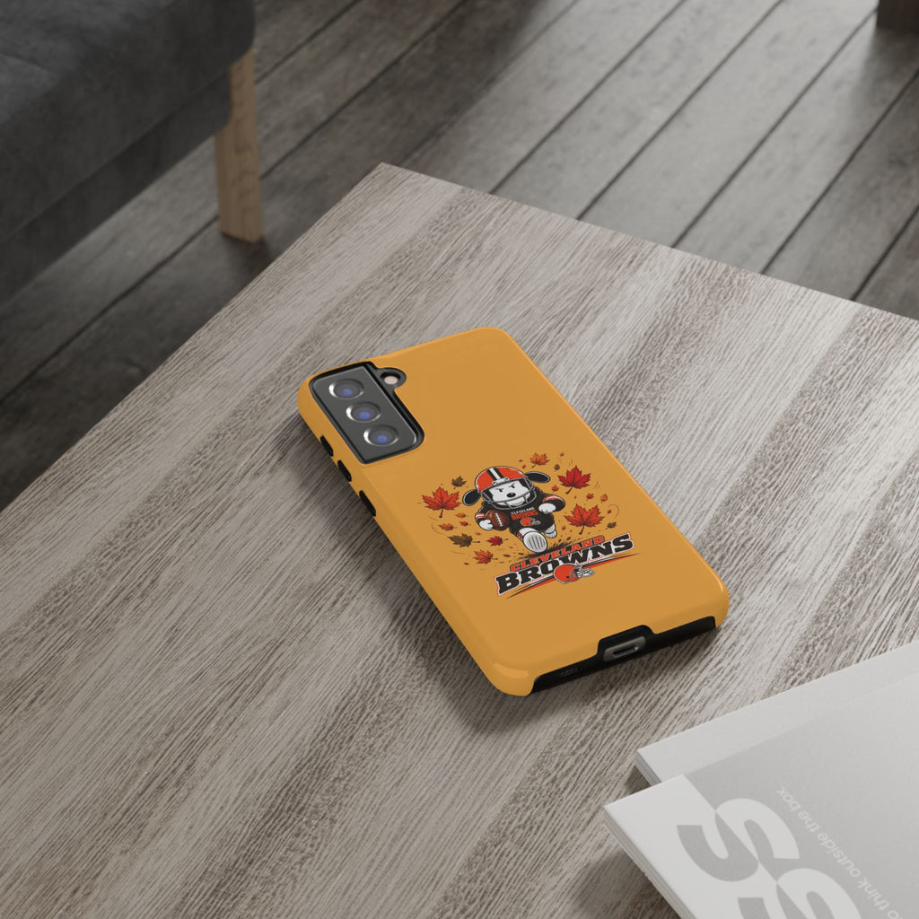 Cleveland Browns Fall Snoopy Touchdown Phone Case, 55 Sizes