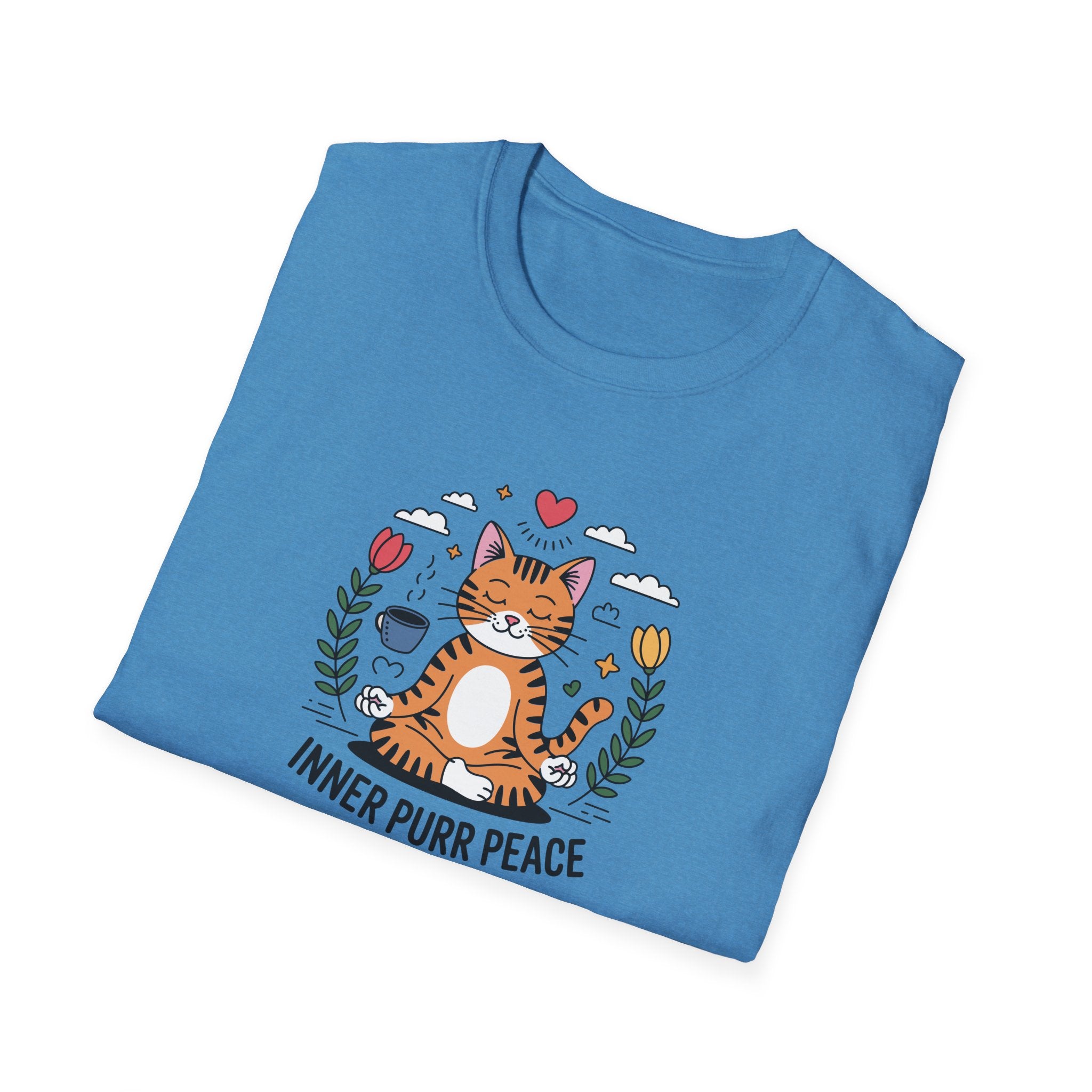 Inner Purrr Peace Cat T-Shirt, Cat Lovers Tee