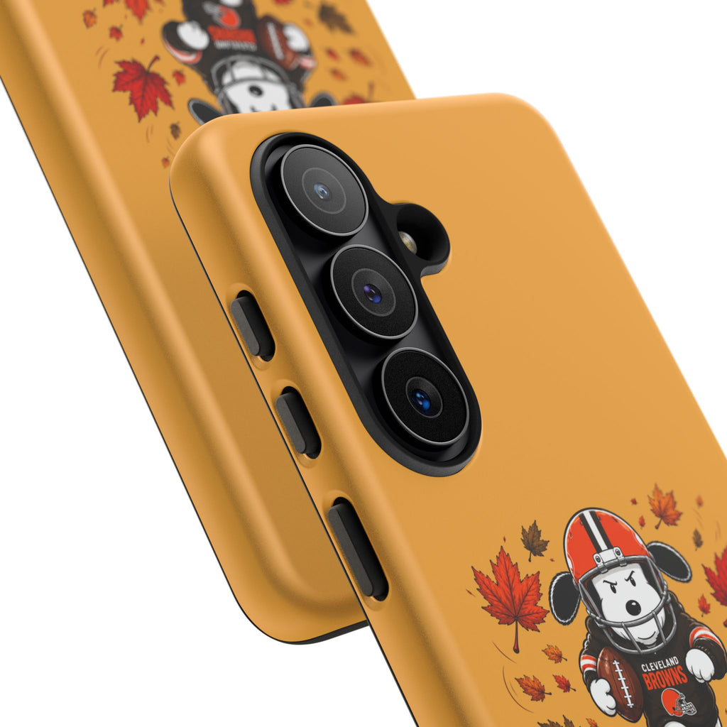 Cleveland Browns Fall Snoopy Touchdown Phone Case, 55 Sizes