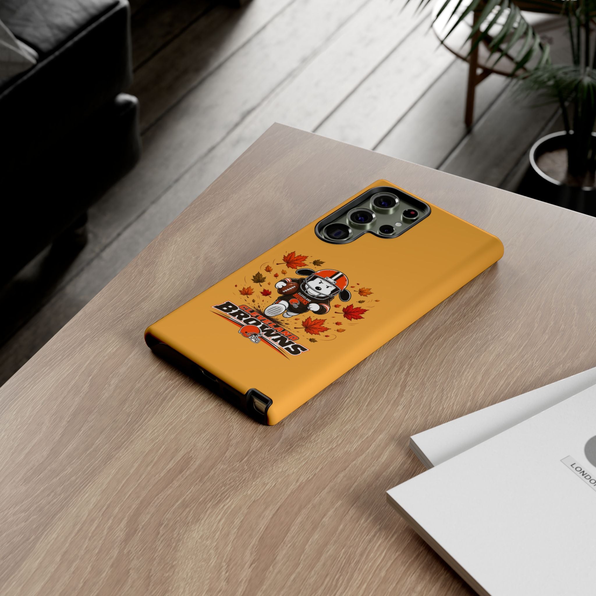 Cleveland Browns Fall Snoopy Touchdown Phone Case, 55 Sizes
