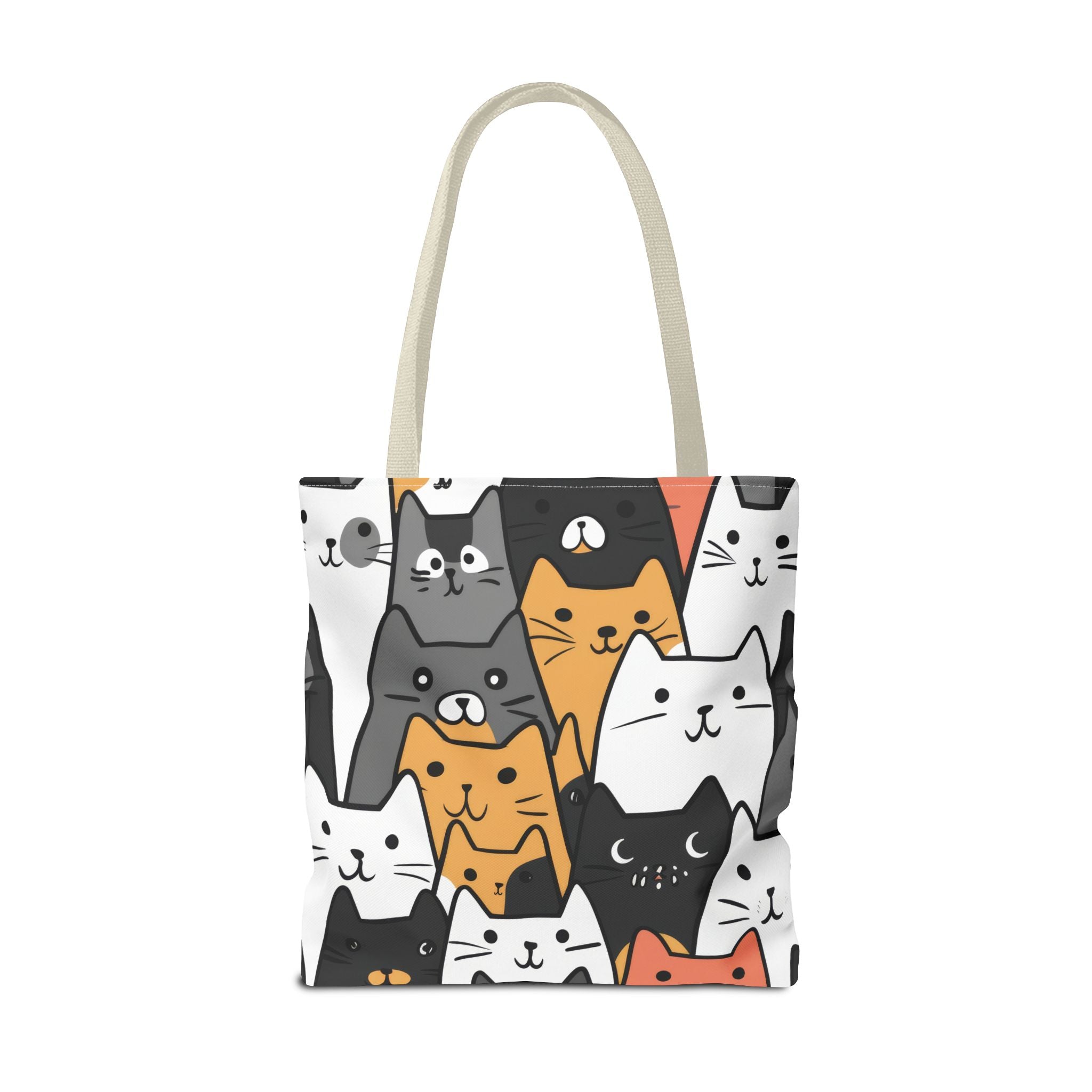 Cat Face Tote Bag, 3 Sizes