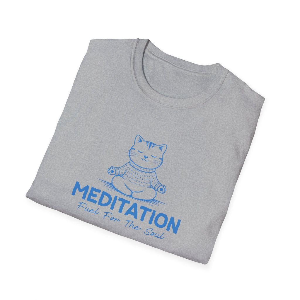 Cat Yoga Meditation T-Shirt — Cat Zen Tee for Mindfulness & Pet Lovers
