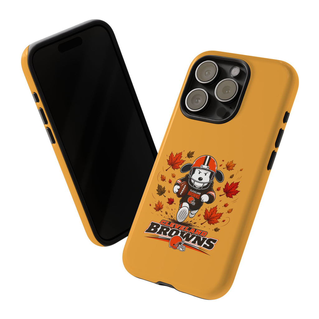 Cleveland Browns Fall Snoopy Touchdown Phone Case, 55 Sizes