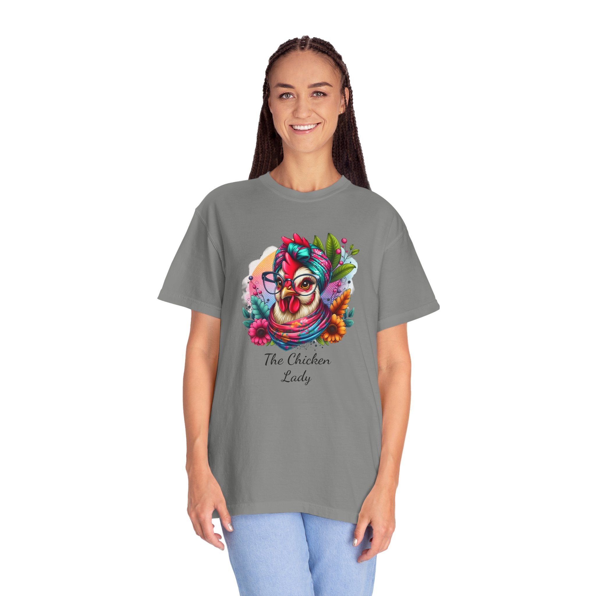 Personalized Chicken Lady T-shirt, Pet Chicken T-Shirt, Backyard Chickens