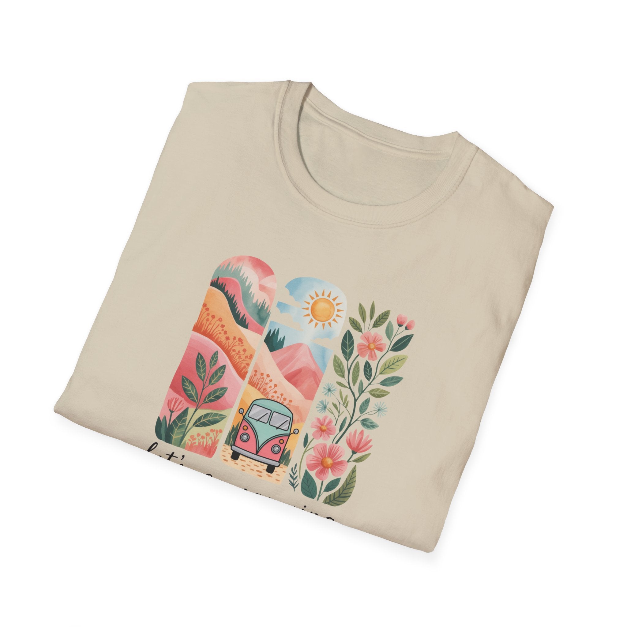 Let's Go Camping Retro Camping Shirt, 70's Camping Shirt