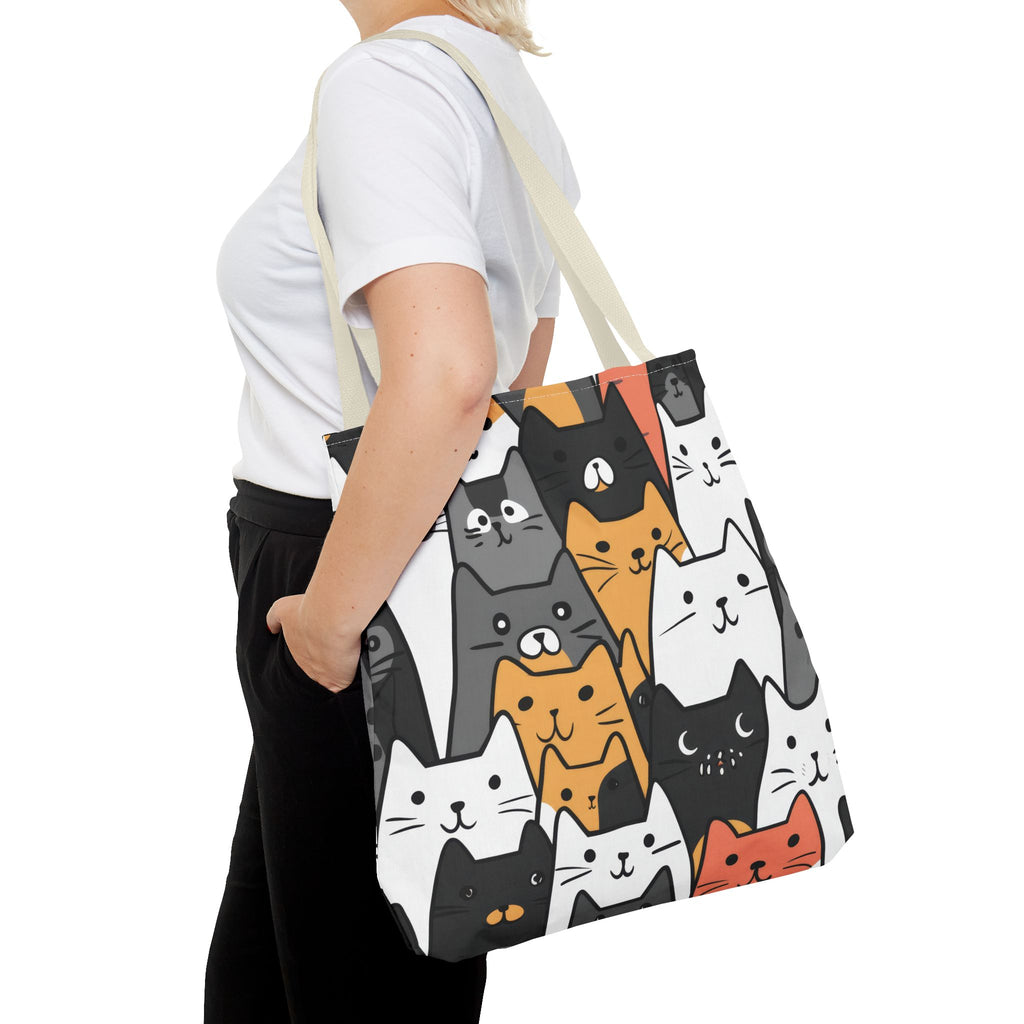 Cat Face Tote Bag, 3 Sizes