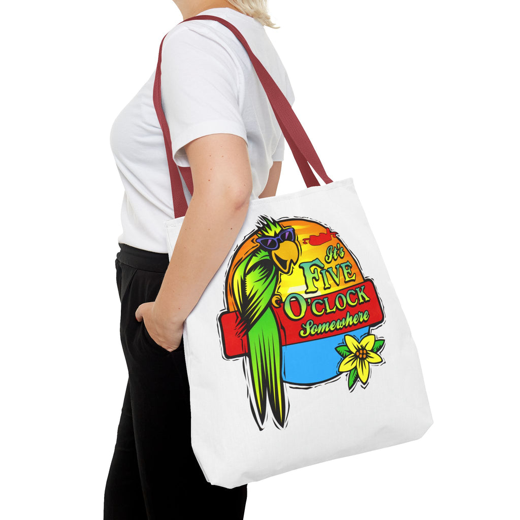 It's Five O'Clock Somewhere Tote Bag, Jimmy Buffett Tote Bag, 3 Sizes