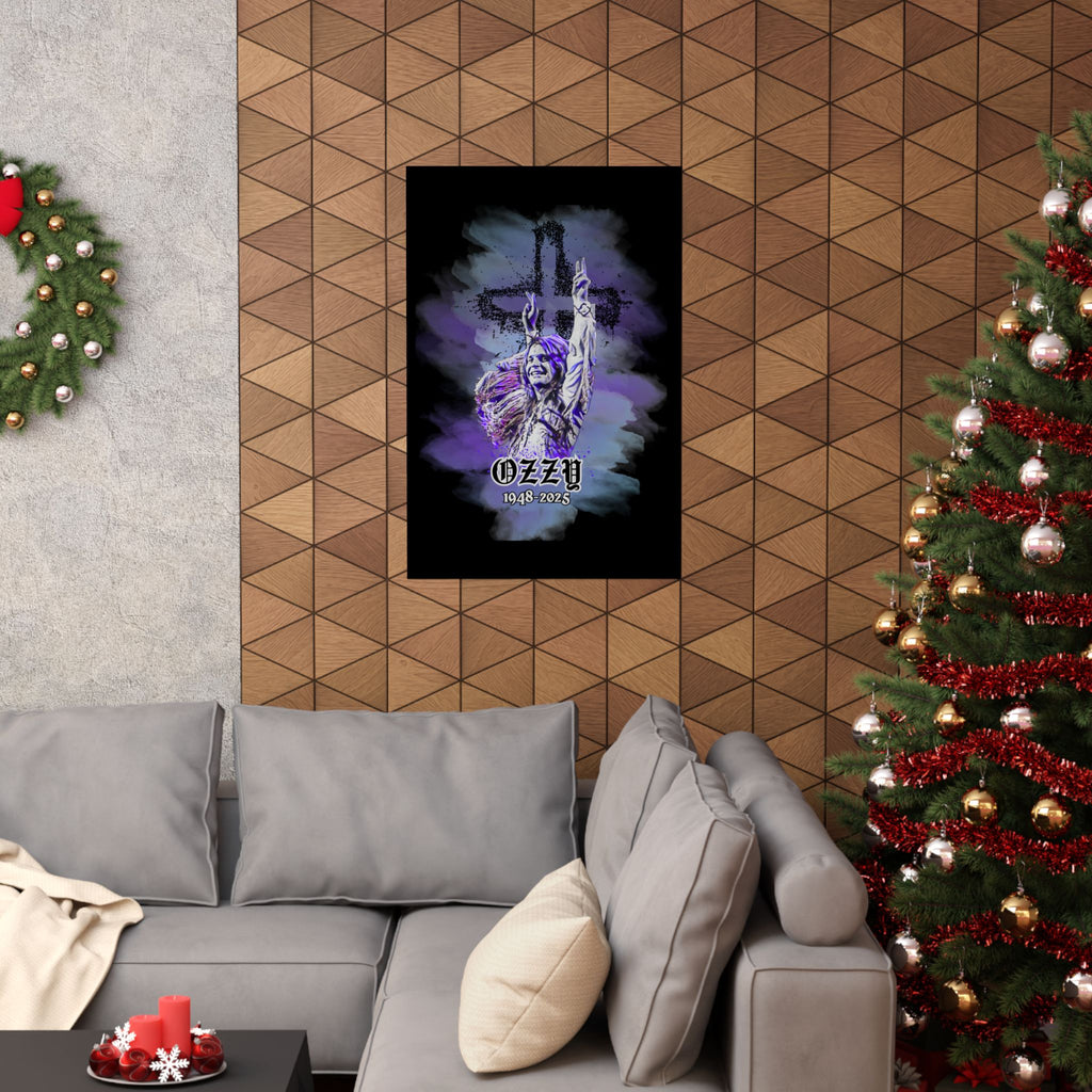 Ozzy Tribute Poster, Matte Vertical Art Print, Music Lover Gift, Home Office Wall Decor, Heavy Metal Print, Dorm Room Decor, Rock and Roll