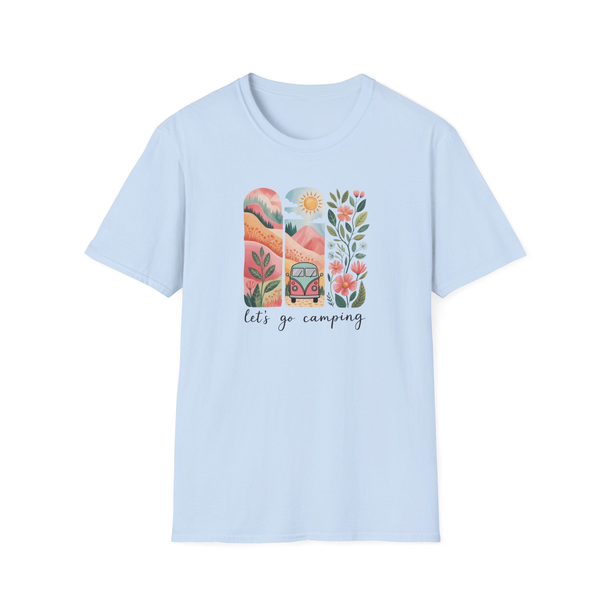 Let's Go Camping Retro Camping Shirt, 70's Camping Shirt