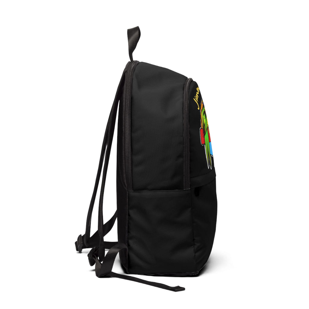 Jimmy Buffett,  It's Five O'Clock Somewhere Backpack 16"X12"X5" Black