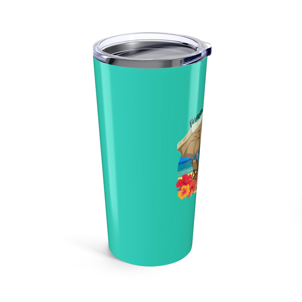 Jimmy Buffett Insulated Steel Tumbler 20oz, Turquiose