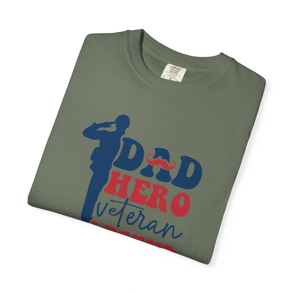 Dad Hero Veteran Legend T-Shirt, Father's Day Gift, Patriotic Shirt, Military Dad Tee, Family Man Top
