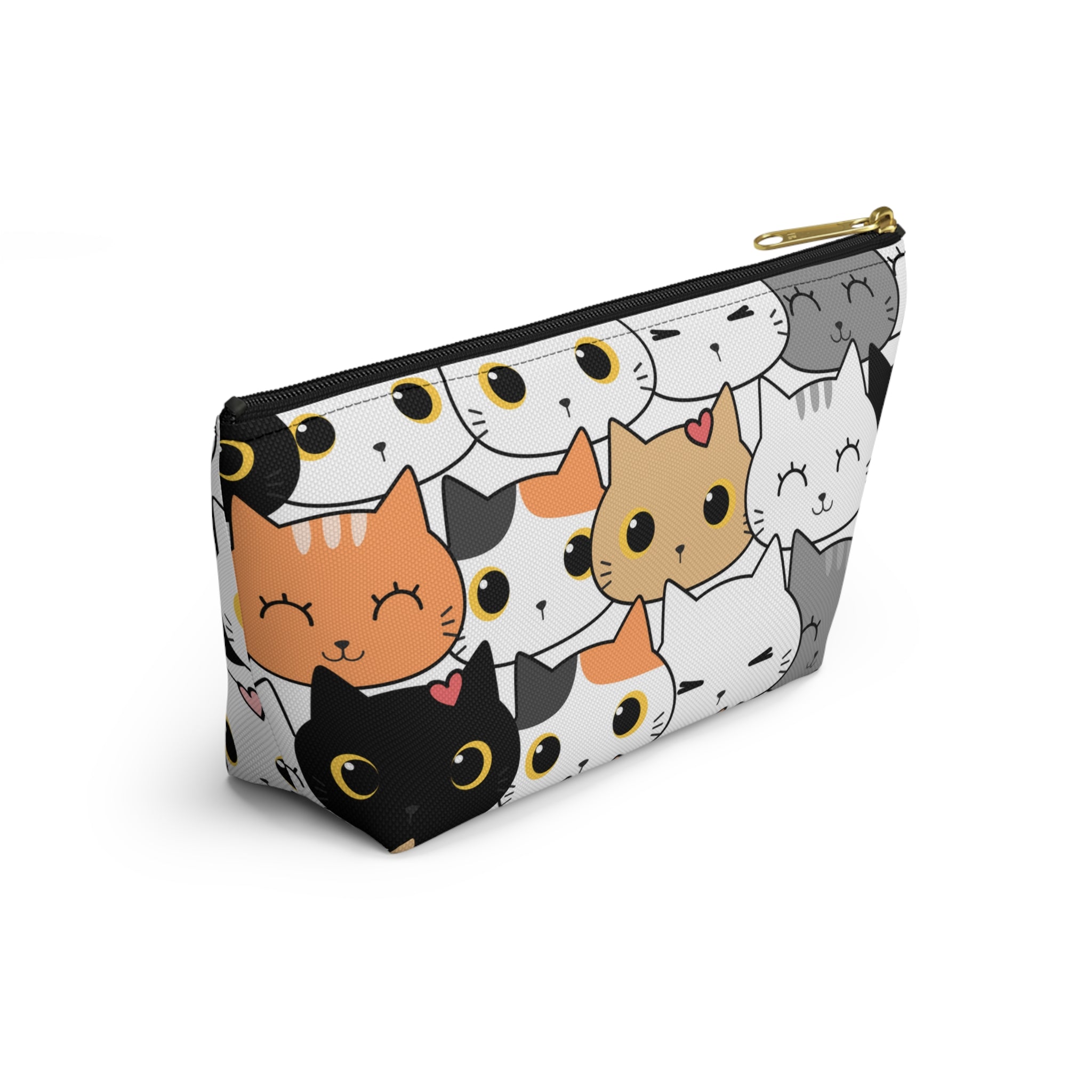 Cat Print, Travel Accessory Pouch, Make-up Bag