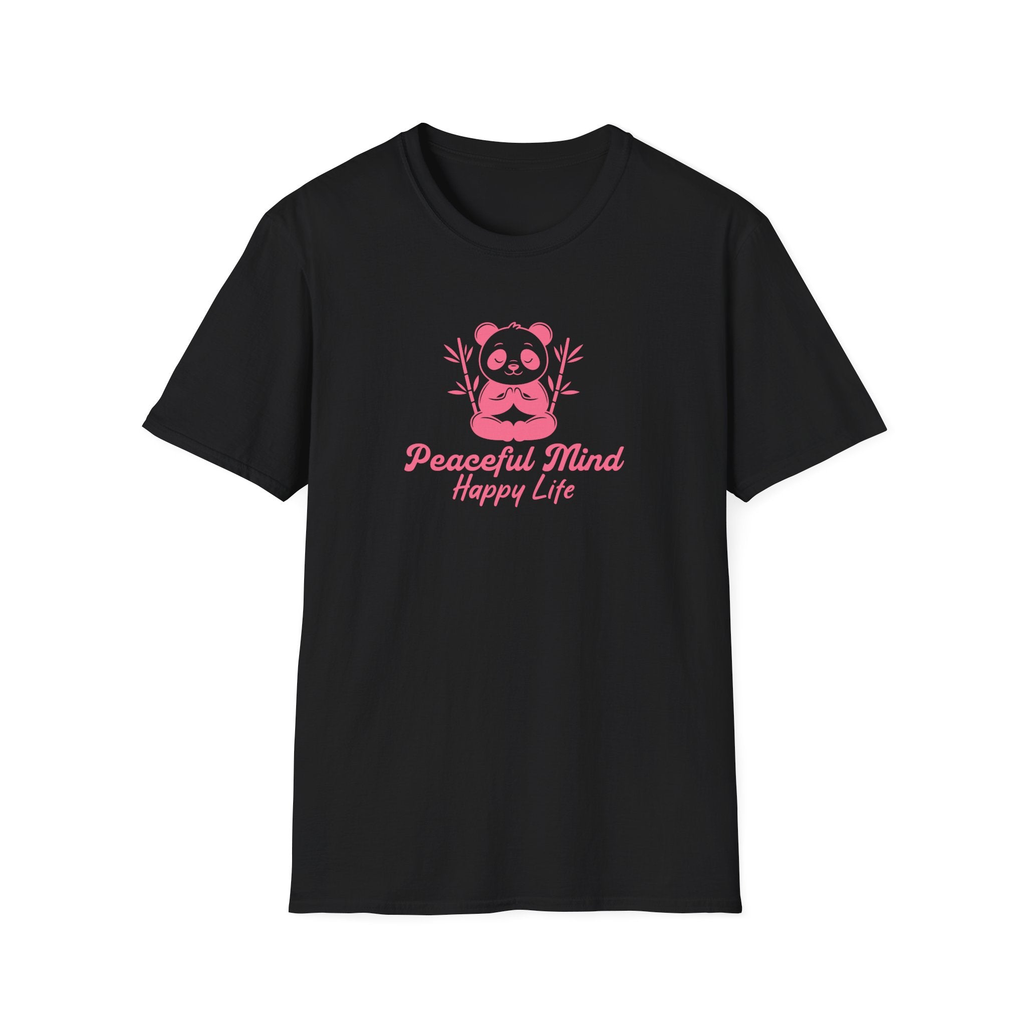 Panda Yoga T-Shirt — "Peaceful Mind" Meditation Tee