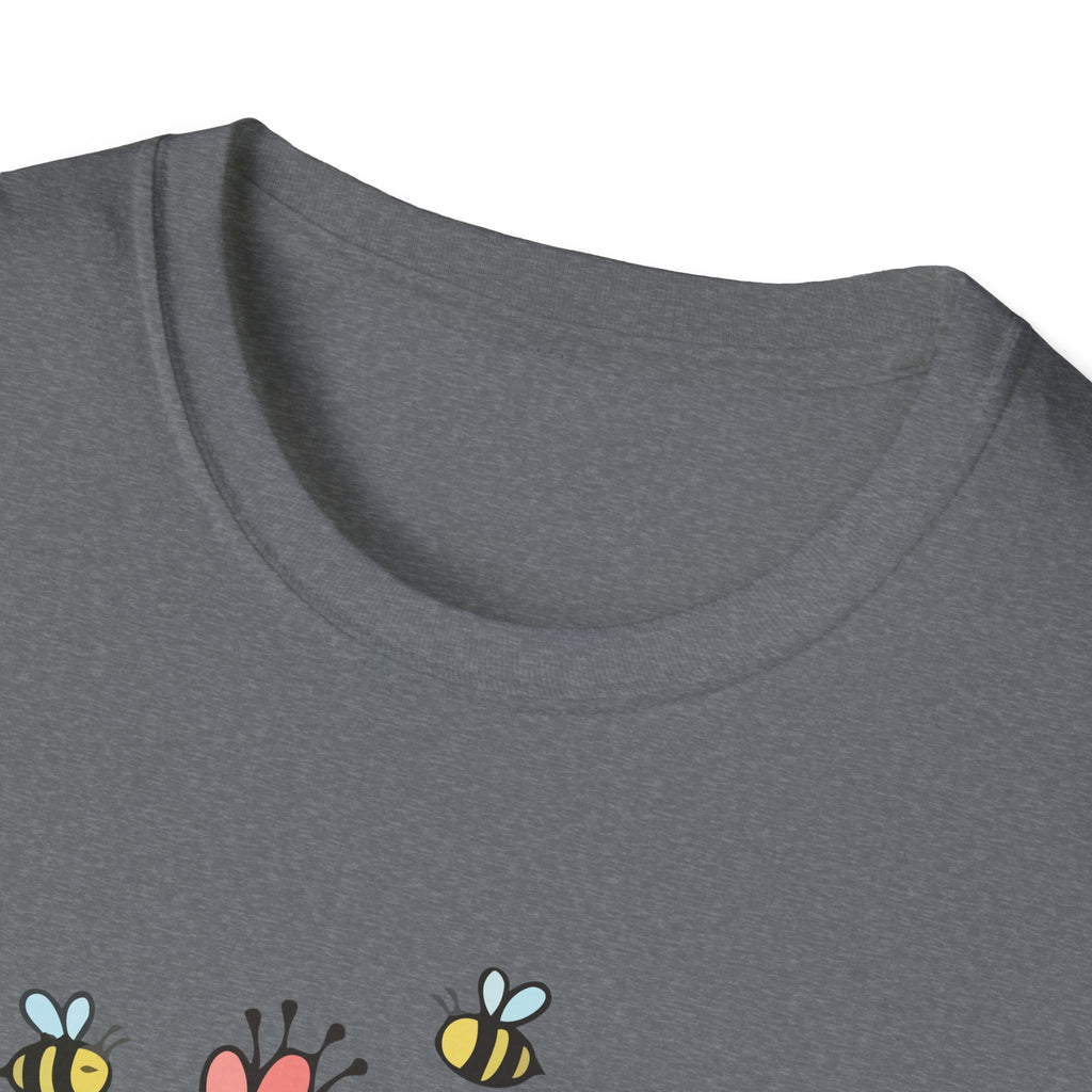 Summer Flowers & Bees Retro Floral T-Shirt