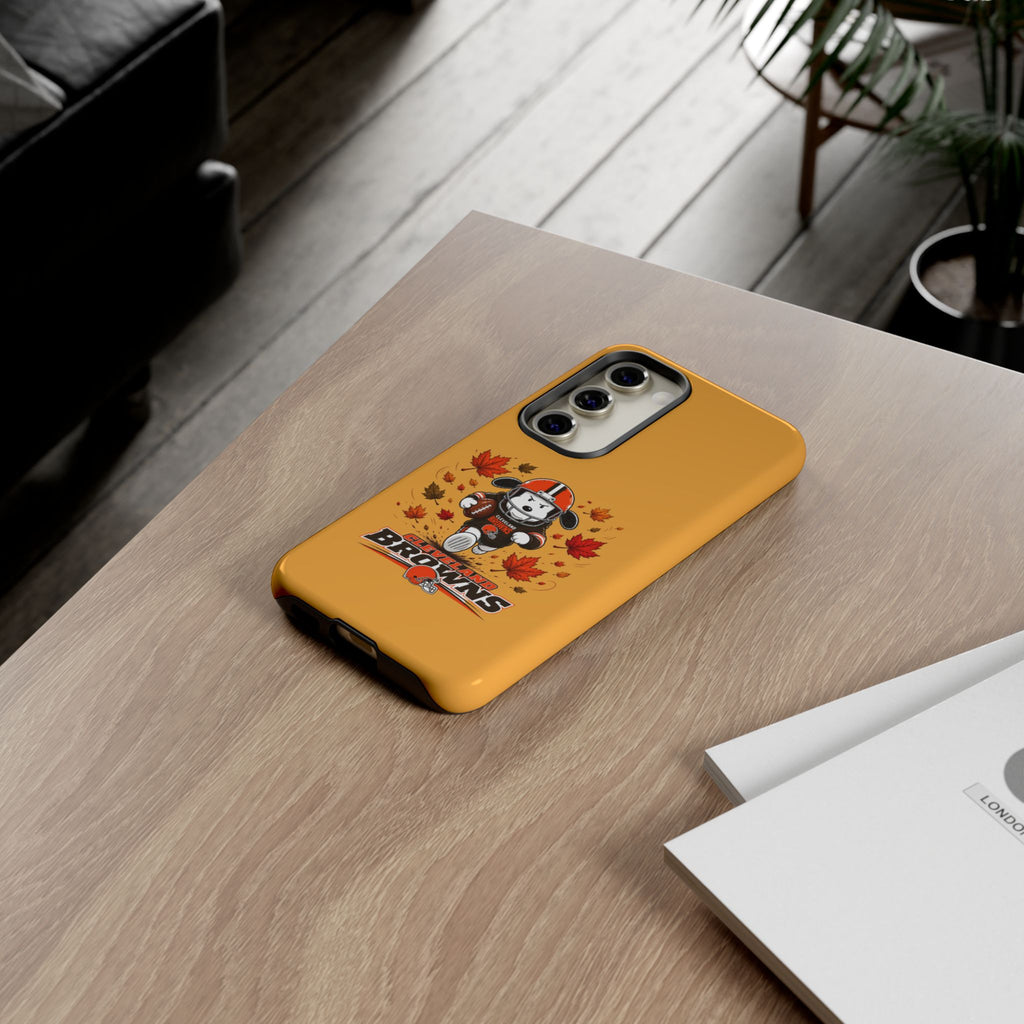 Cleveland Browns Fall Snoopy Touchdown Phone Case, 55 Sizes