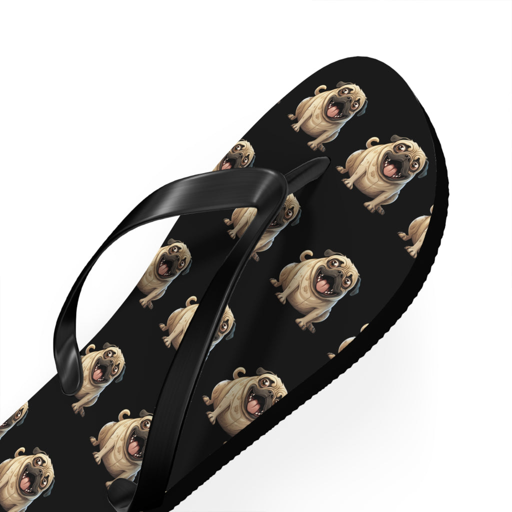 Laughing Pug, Flip Flops