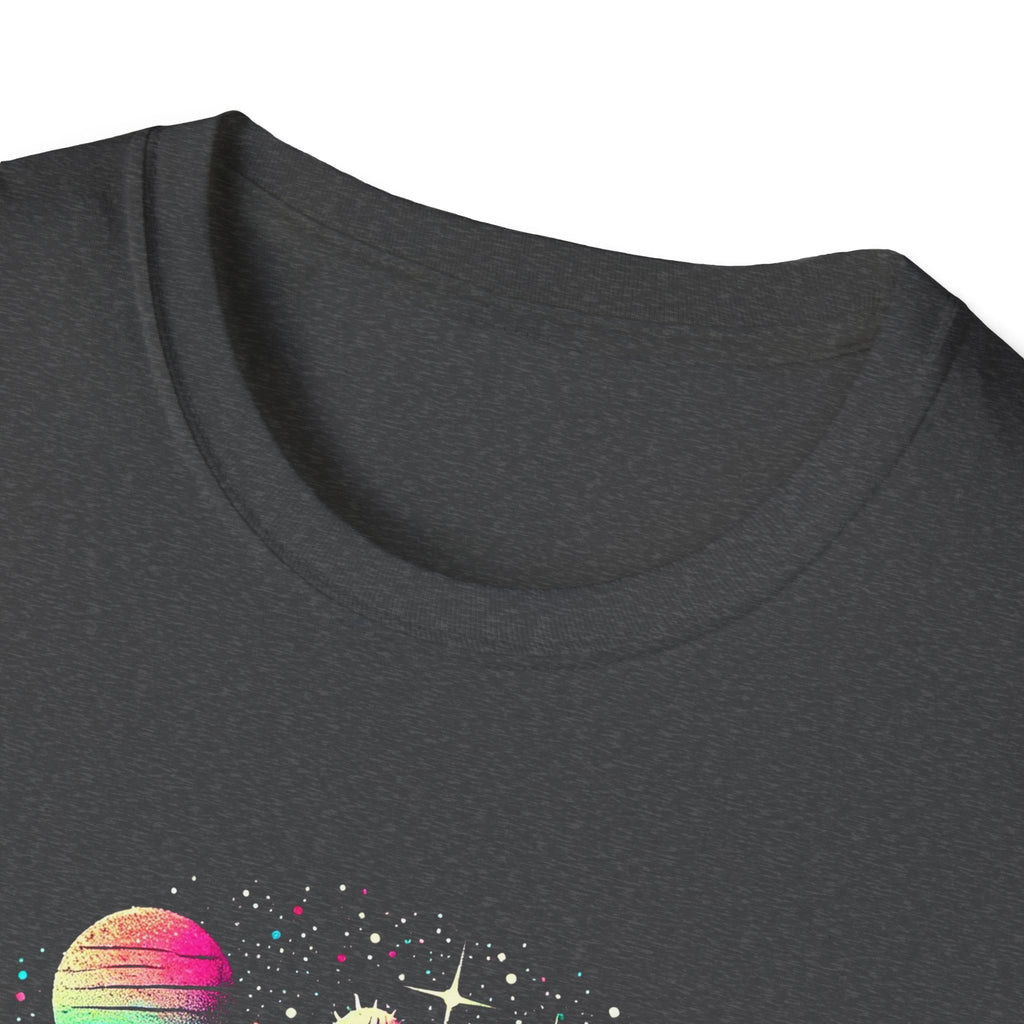 Cosmic Cactus T-Shirt | Vintage Retro Tee, Unisex T-Shirt, Gift for Nature Lovers, Space T-Shirt, Summer Fashion Top