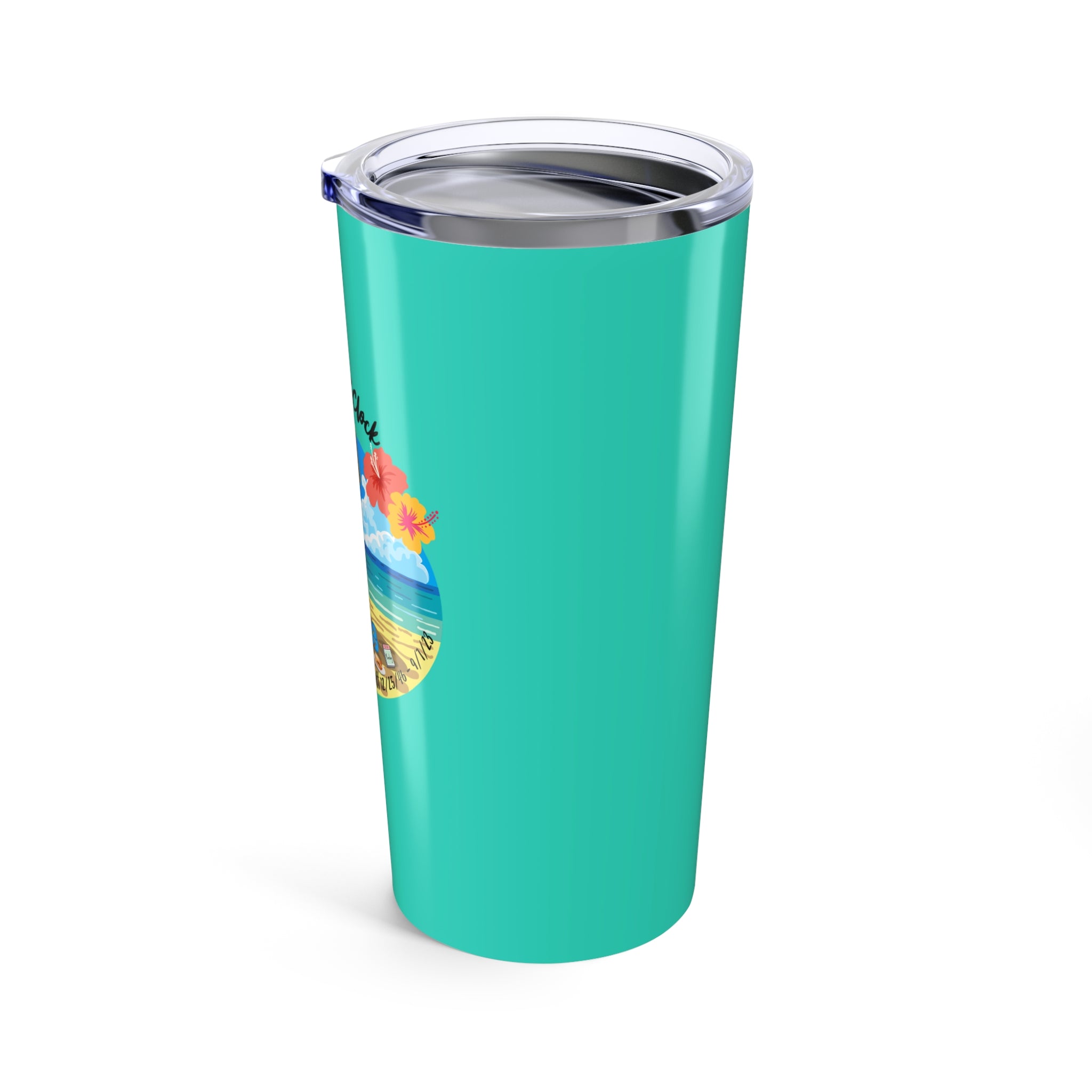 Jimmy Buffett Insulated Steel Tumbler 20oz, Turquiose