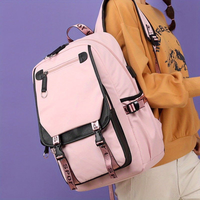 Large Capacity Oxford School Student Backpack