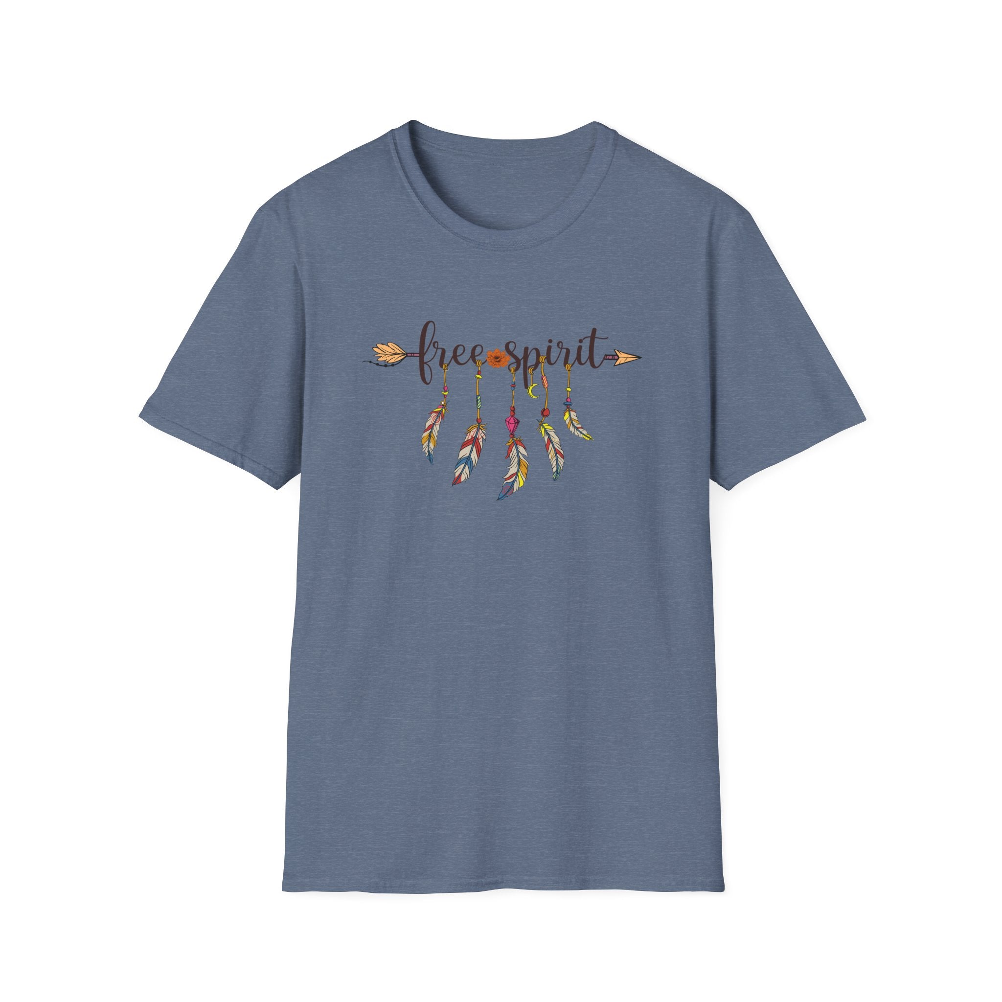 Bohemian T-Shirt - Free Spirit Tee, Gift for Dreamers, Festival Wear, Casual Style, Unique Art, Comfortable Everyday Wear