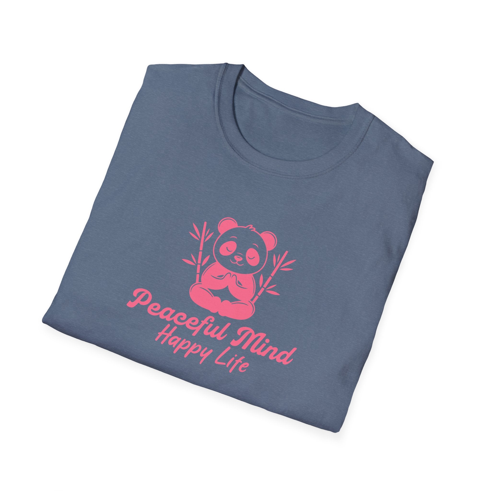 Panda Yoga T-Shirt — "Peaceful Mind" Meditation Tee