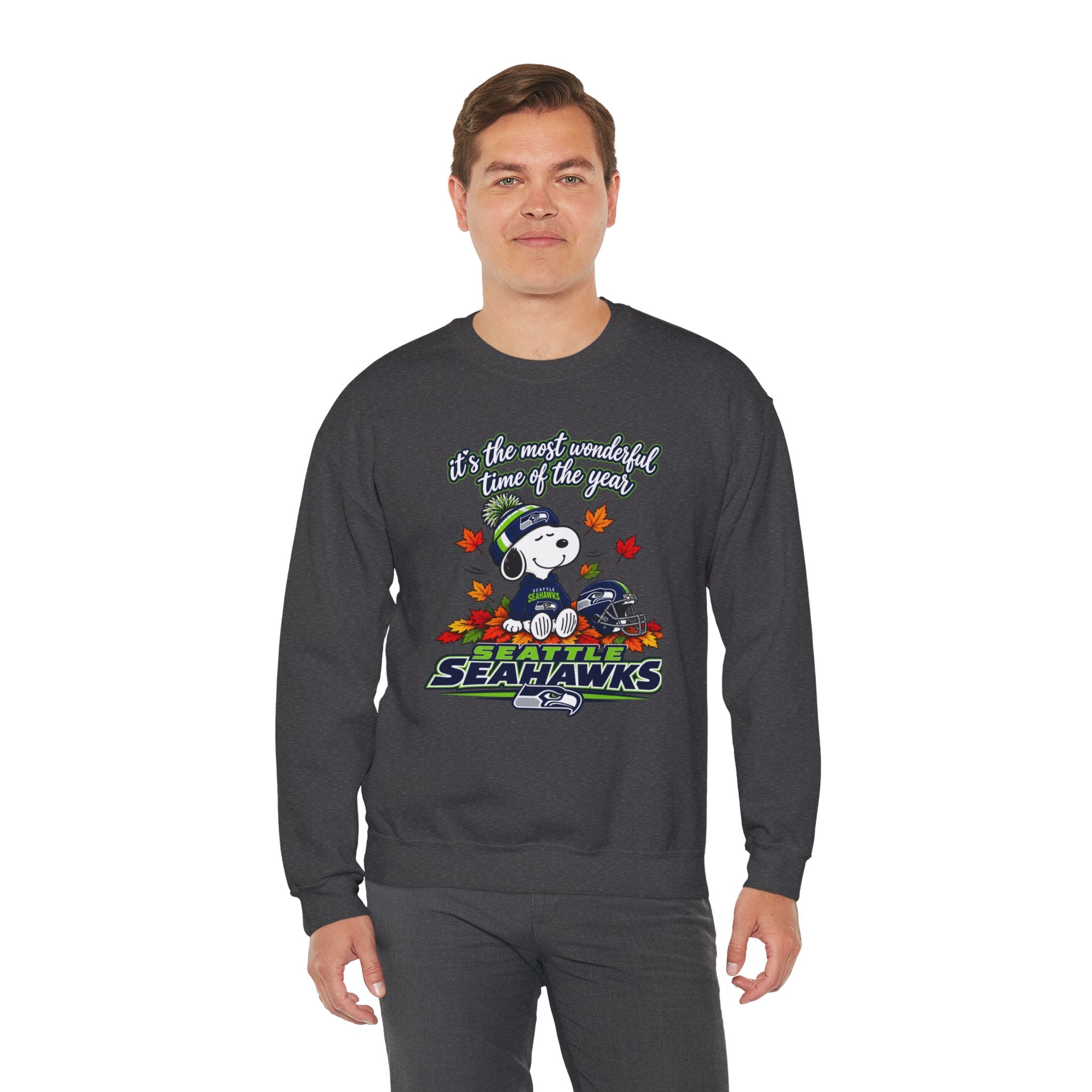 Seattle Seahawks Snoopy “It’s the Most Wonderful Time of the Year” Sweatshirt