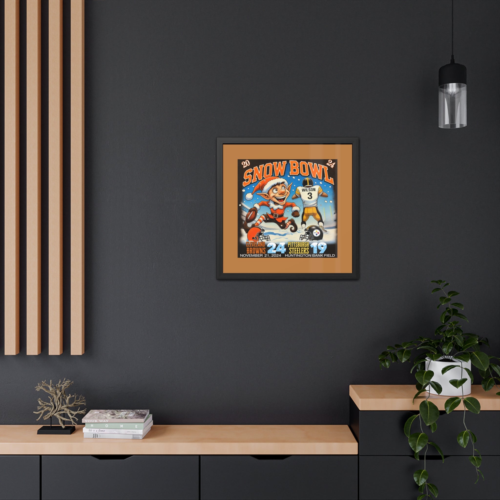 Cleveland Snow Bowl 2024 Limited Edition Wall Art Framed Poster 16 X 16, 24 X 24