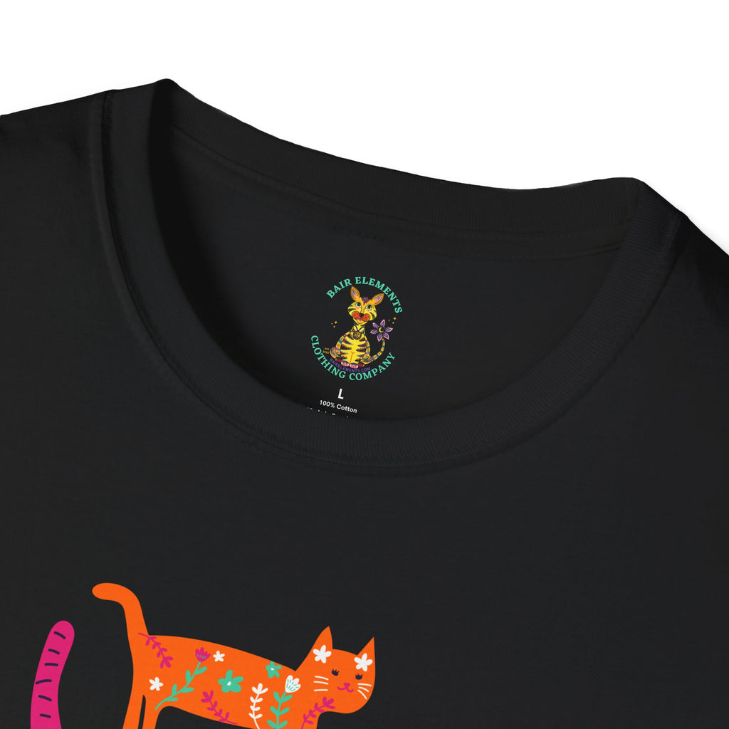 Personalized Grandma Cat T-Shirt, Mother's Day T-Shirt, Sizes XS-5X, Cat Print T-Shirt for Women