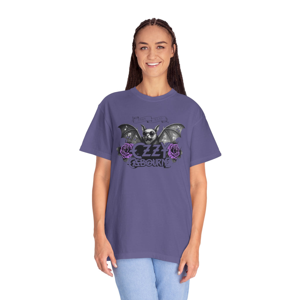 Vintage OZZY Bat T-Shirt, Memorial Blk Sabbath, Music Lover Tee, Custom Artistic Graphic, Casual Wear