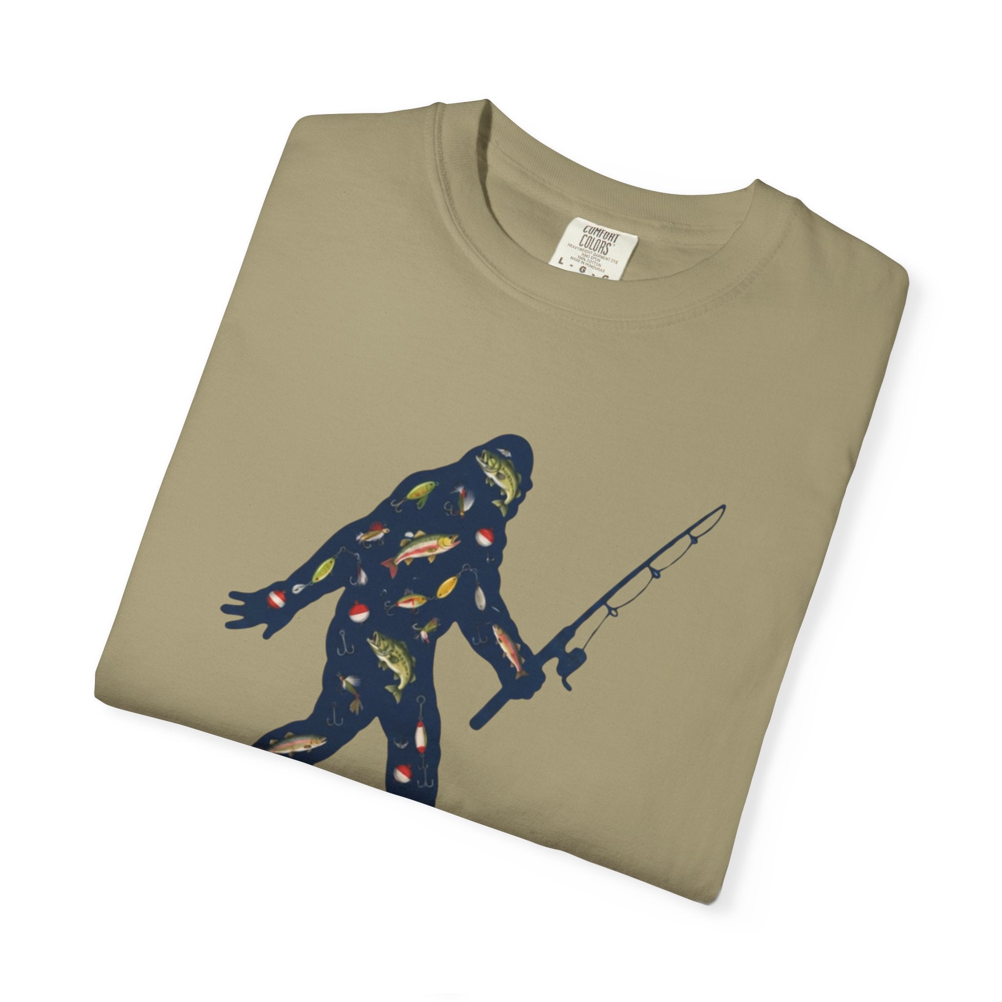 Bigfoot Fishing T-Shirt Father's Day Gift