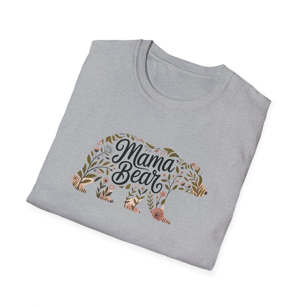 Boho Mama Bear Floral T-Shirt — Mother's Day Tee for Moms
