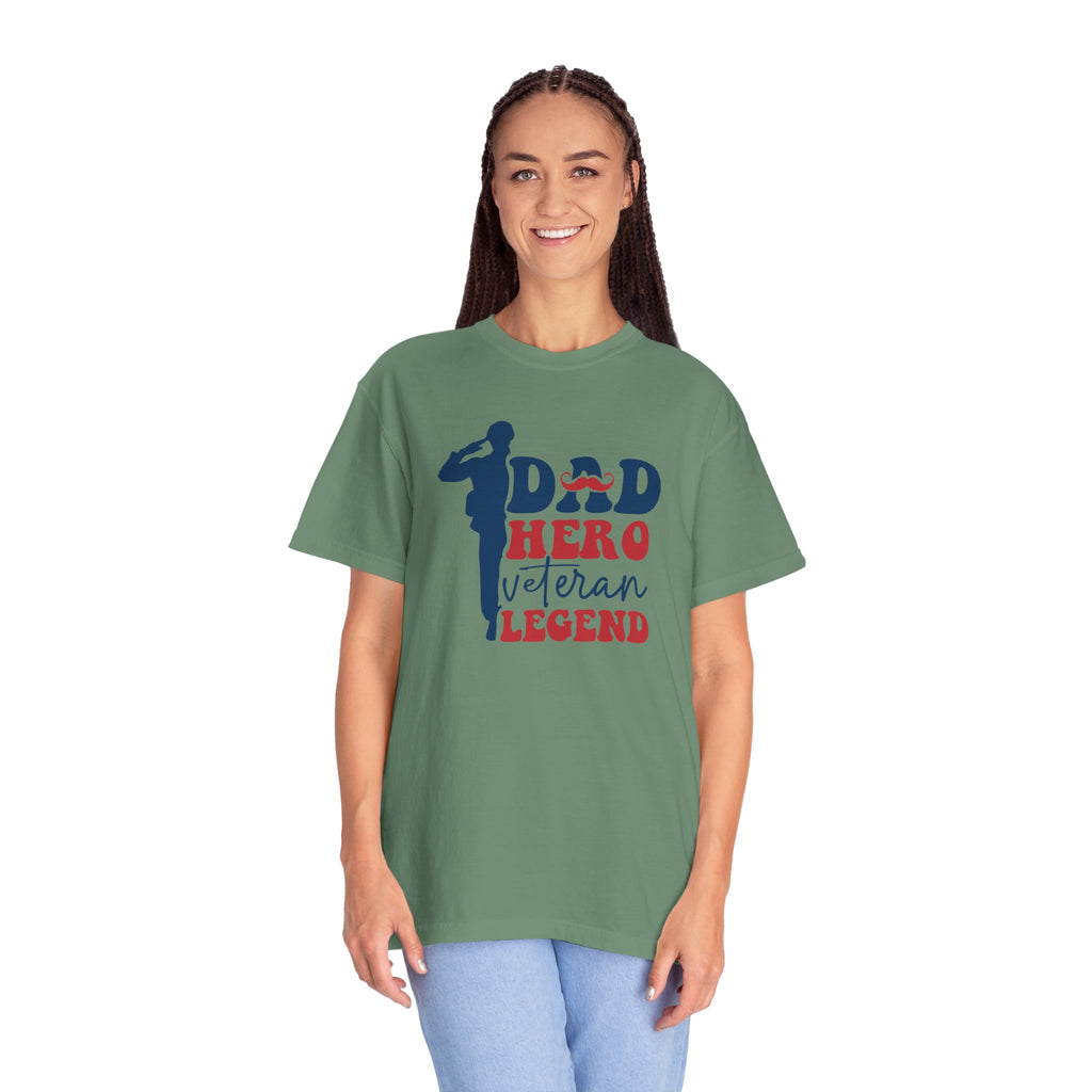 Dad Hero Veteran Legend T-Shirt, Father's Day Gift, Patriotic Shirt, Military Dad Tee, Family Man Top