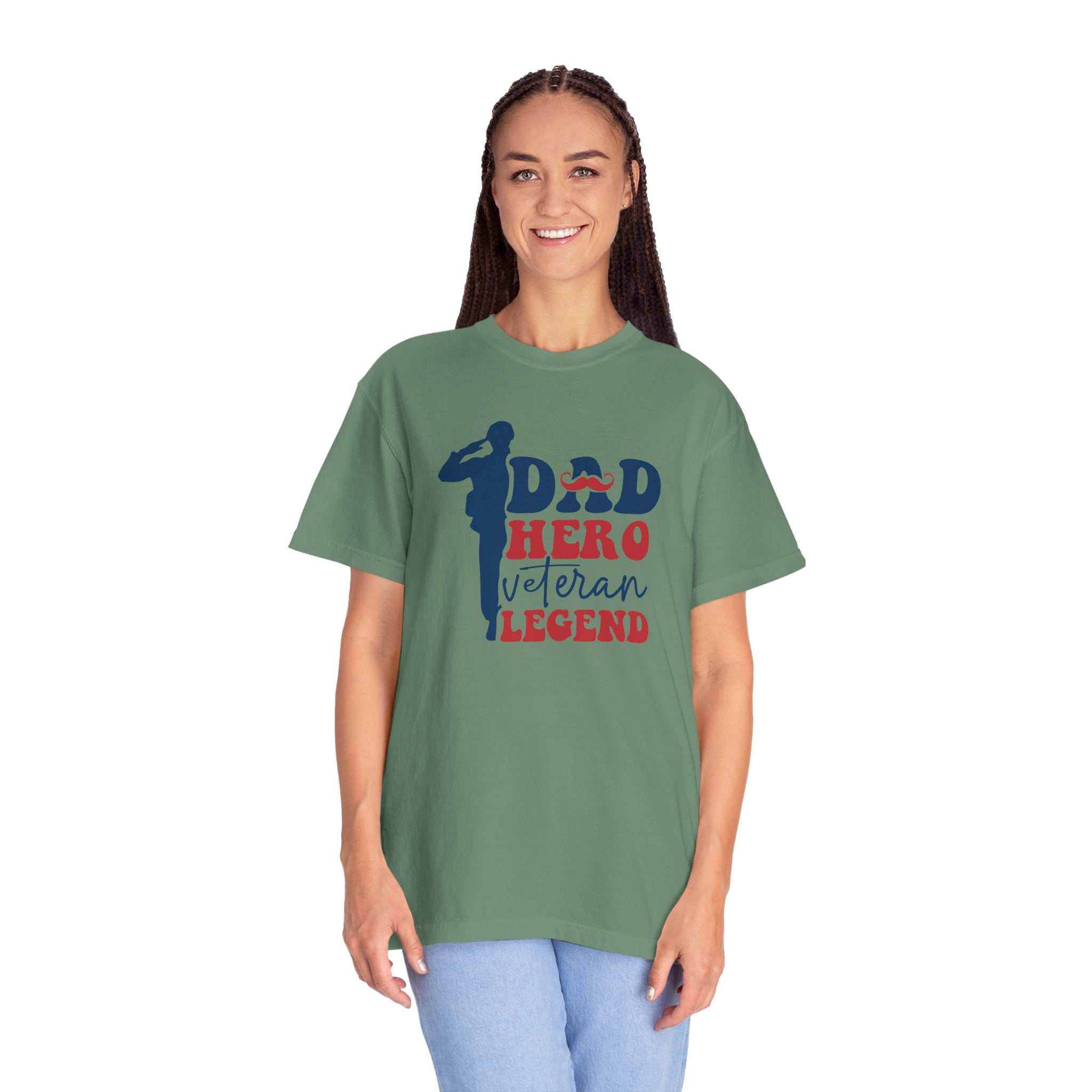 Dad Hero Veteran Legend T-Shirt, Father's Day Gift, Patriotic Shirt, Military Dad Tee, Family Man Top