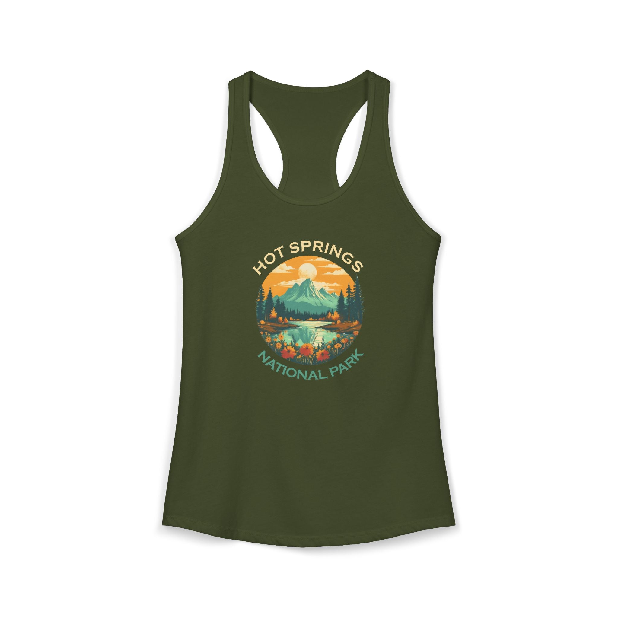Hot Springs, Women's Ideal Racerback Tank