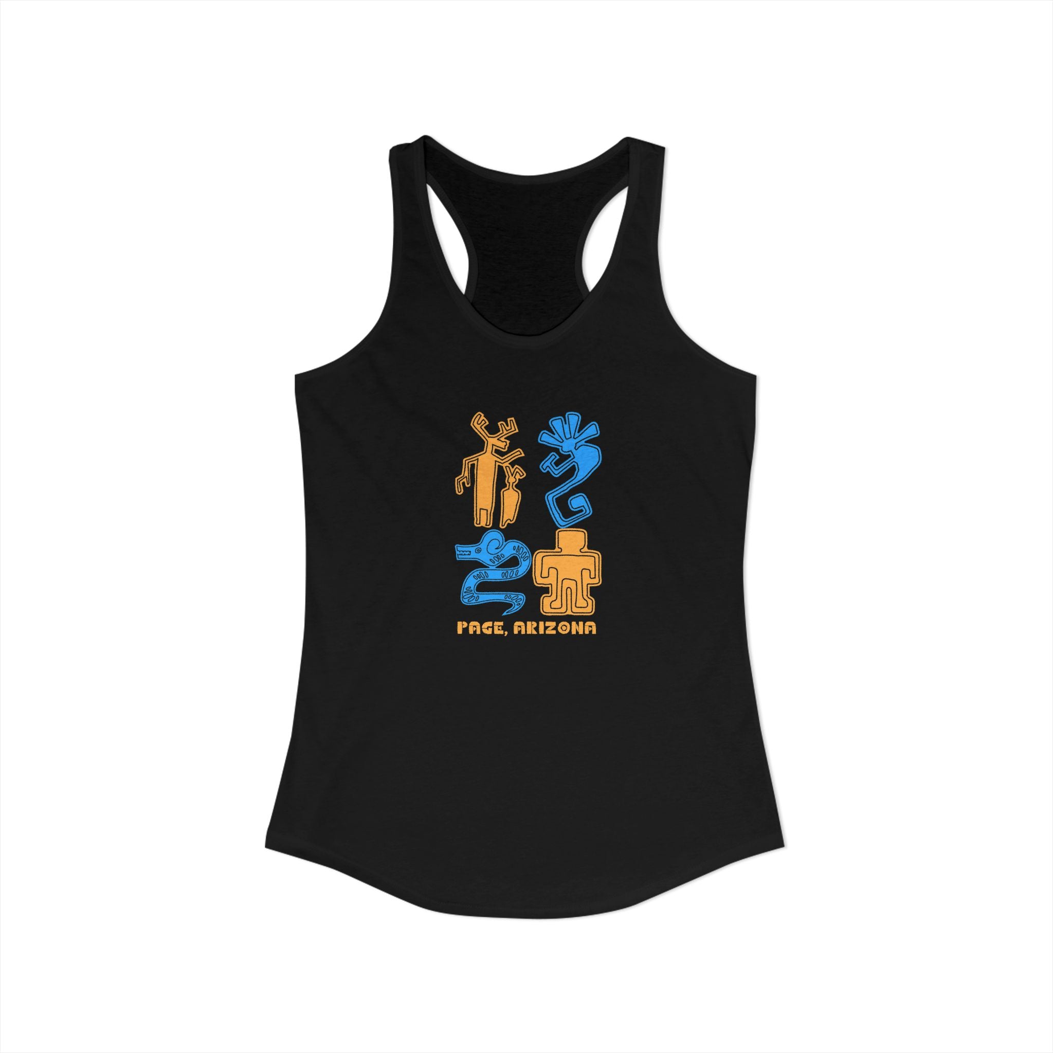 Arizona Petroglyphs, Women's Ideal Racerback Tank, 3 Colors