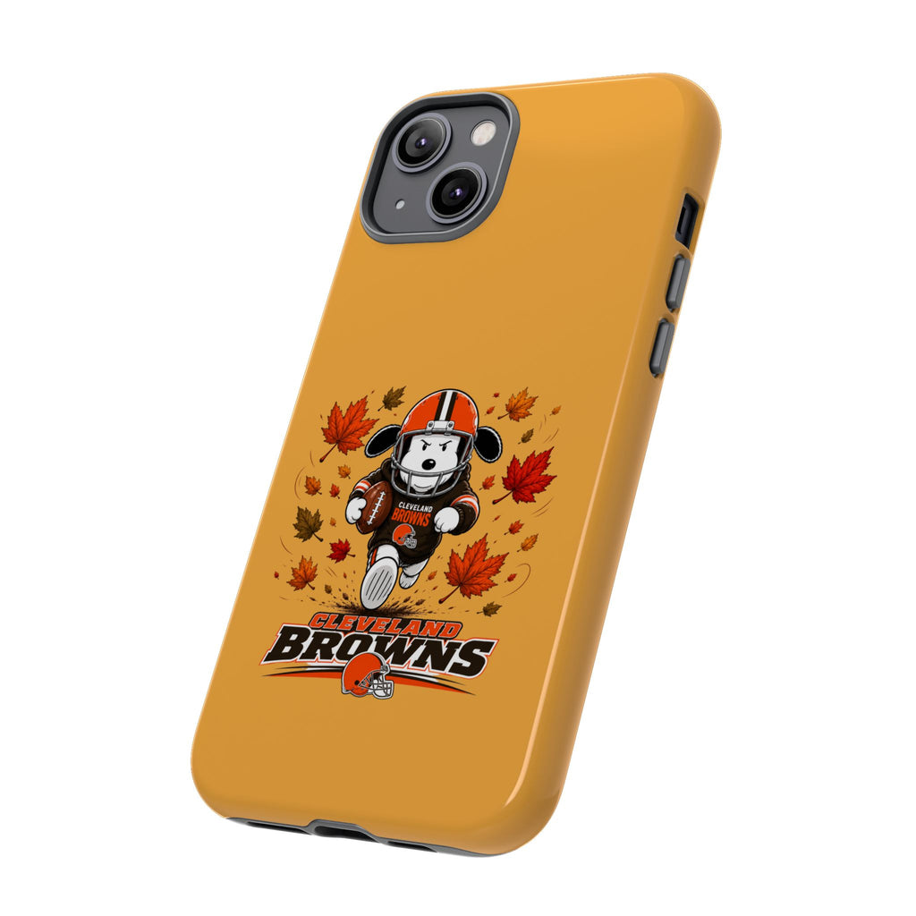Cleveland Browns Fall Snoopy Touchdown Phone Case, 55 Sizes