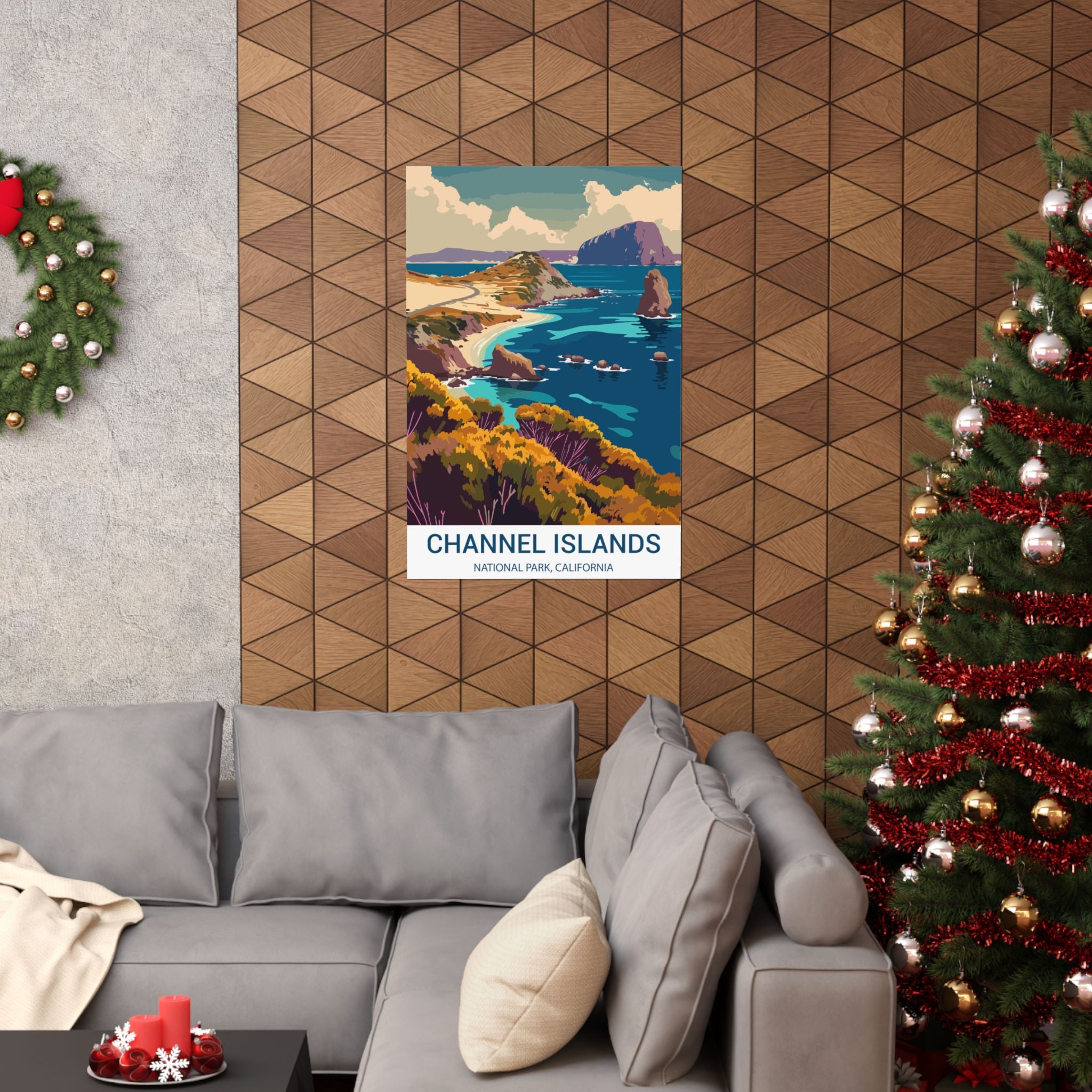 Channel Islands,  Matte Vertical Poster