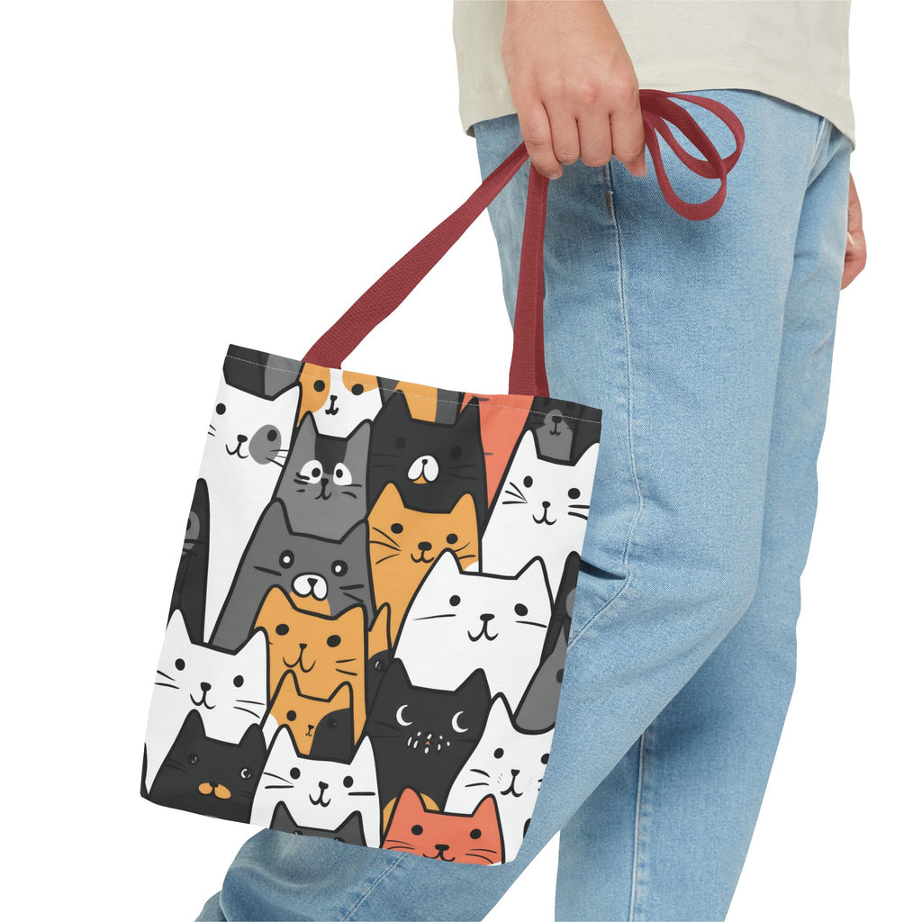Cat Face Tote Bag, 3 Sizes