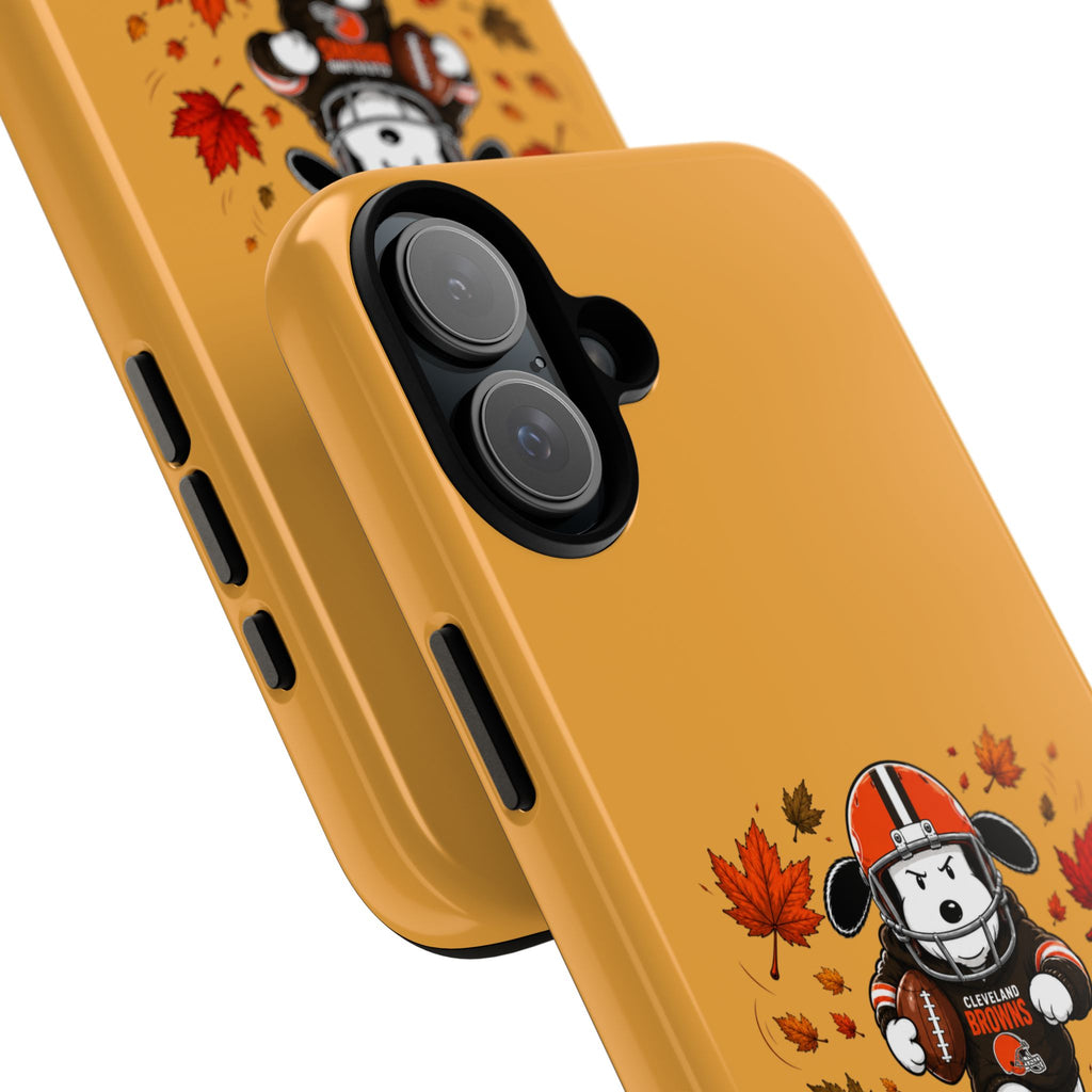 Cleveland Browns Fall Snoopy Touchdown Phone Case, 55 Sizes