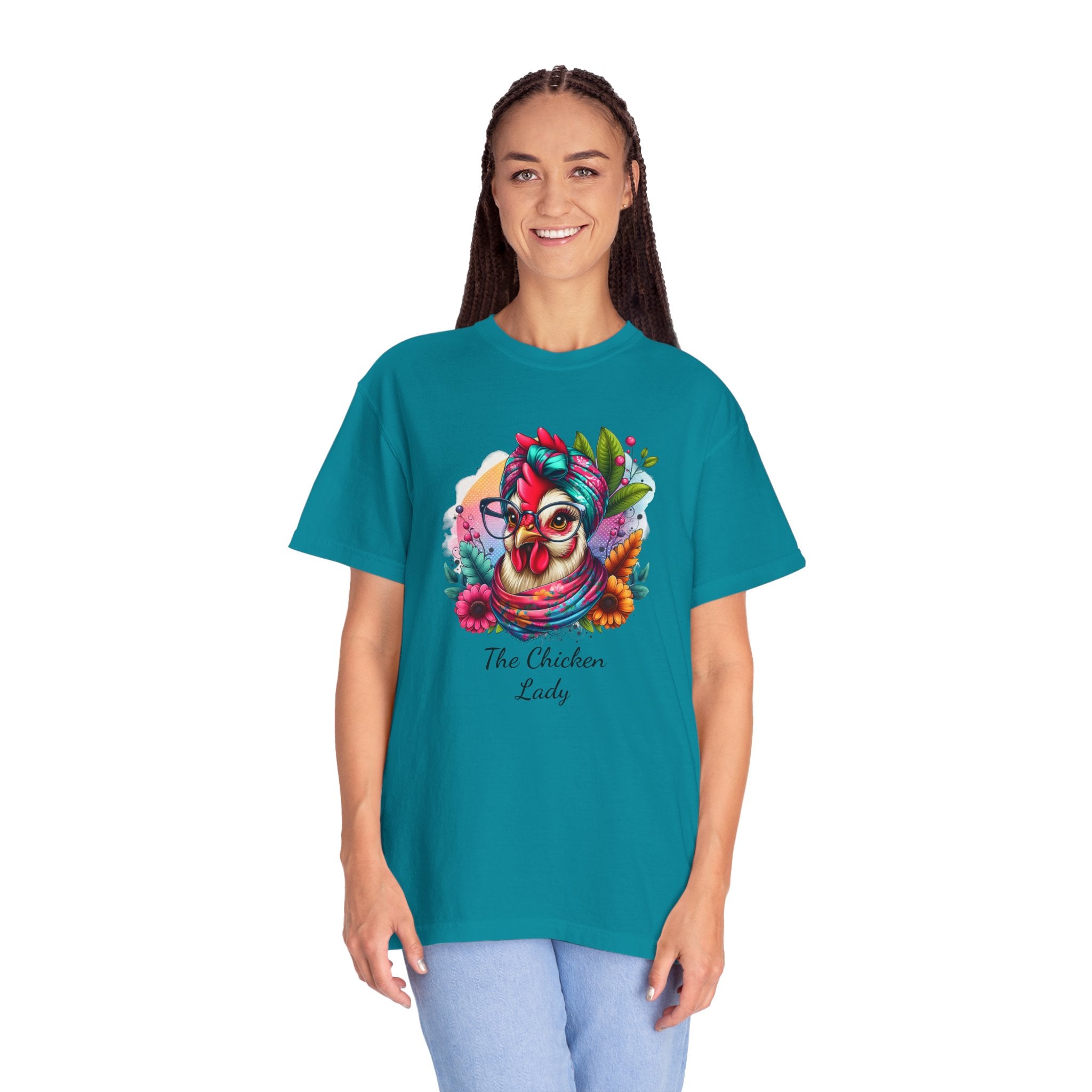 Personalized Chicken Lady T-shirt, Pet Chicken T-Shirt, Backyard Chickens