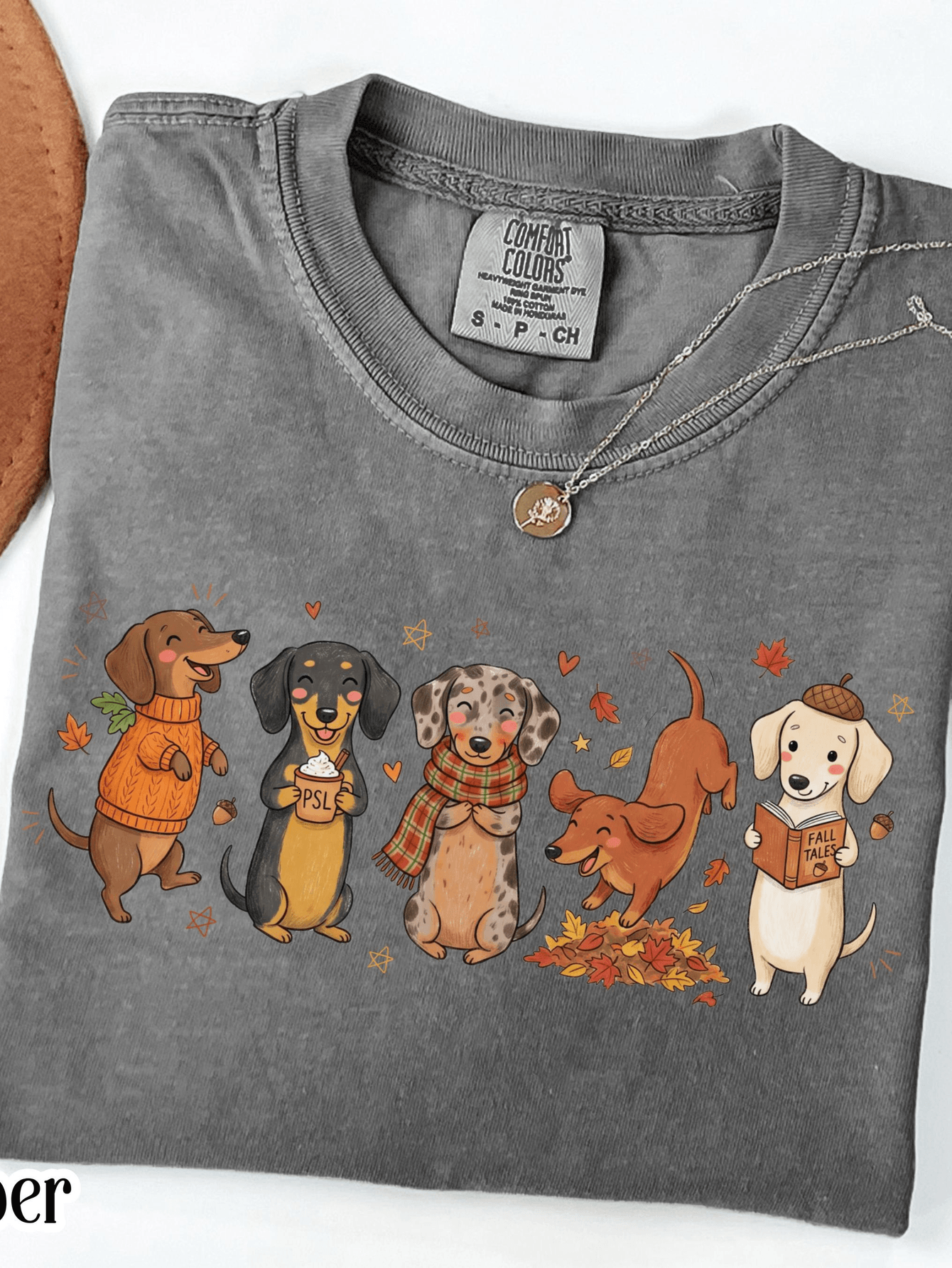 Happy Fall Dancing Dachshunds Women's Tee